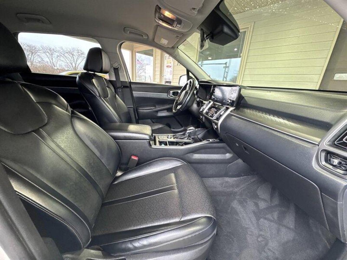 2021 Glacial White Pearl Kia Sorento S (5XYRL4LC2MG) with an 2.5L I4 191hp 181ft. lbs. engine, Automatic transmission, located at 25355 Eames Street, Channahon, IL, 60410, (815) 467-1807, 41.429108, -88.228432 - Meet the 2021 Kia Sorento S a practical, comfortable three-row crossover that balances everyday usability with modern tech and a confident 2.5L I4 powertrain. The 2.5-liter engine produces 191 hp and 181 lb-ft of torque, paired with a smooth automatic transmission for everyday driving. Youll apprec - Photo#17