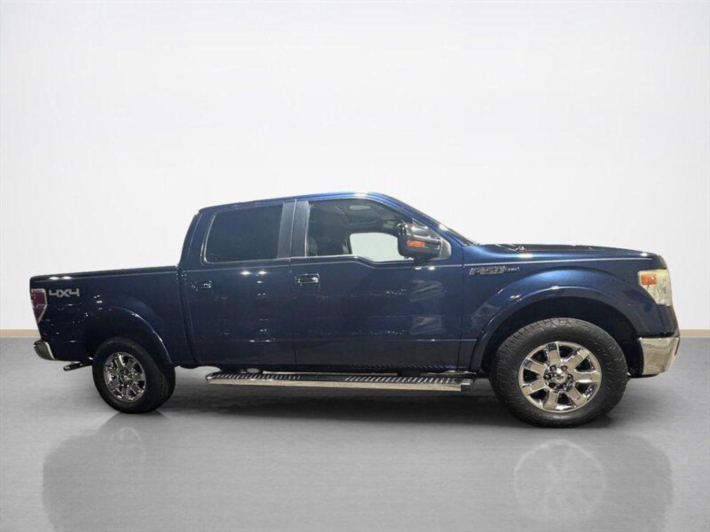 2013 Blue Jeans Metallic Ford F-150 Lariat (1FTFW1EF0DF) with an 5.0L Flex Fuel V8 360hp 380ft. lbs. engine, Automatic transmission, located at 25355 Eames Street, Channahon, IL, 60410, (815) 467-1807, 41.429108, -88.228432 - 2013 Ford F-150 Lariat Blue Jeans Metallic exterior with Steel Gray leather interior. Powerful and refined, this Lariat is factory-equipped with Fords 5.0L Flex Fuel V8 producing 360 hp and 380 lb-ft of torque, paired with a 6-speed automatic transmission with Tow/Haul capability to provide confide - Photo#1
