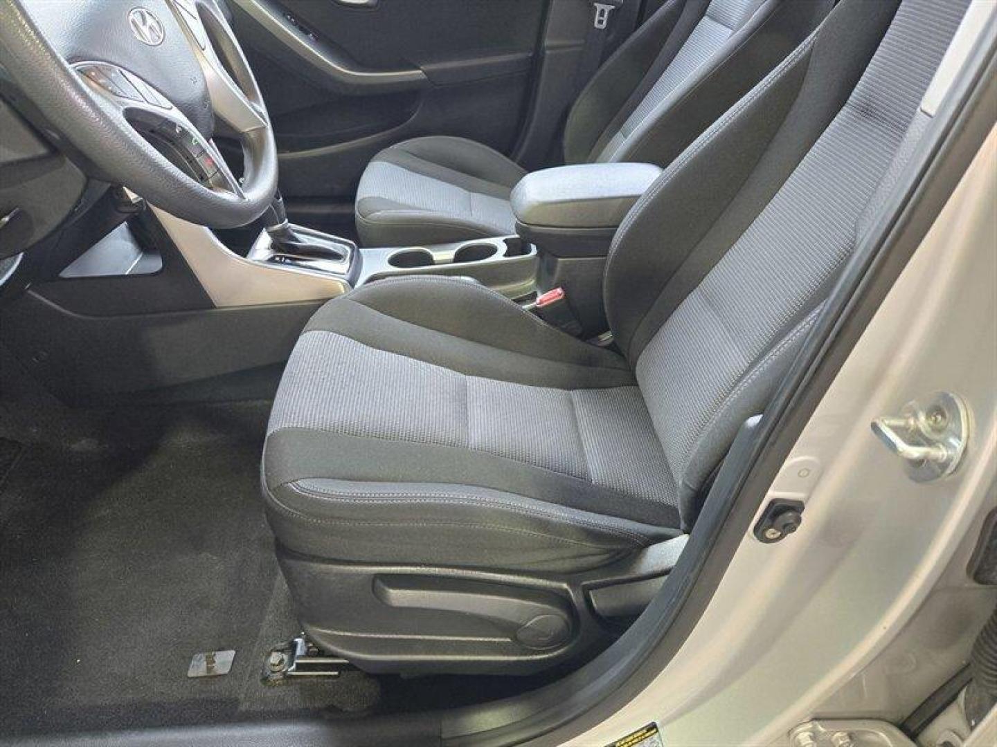 2016 Shimmering Silver Hyundai Elantra (KMHD35LH8GU) with an 2.0L I4 173hp 154ft. lbs. engine, Automatic transmission, located at 25355 Eames Street, Channahon, IL, 60410, (815) 467-1807, 41.429108, -88.228432 - 2016 Hyundai Elantra GT Shimmering Silver exterior, Black interior Overview This 2016 Hyundai Elantra GT is powered by a 2.0L inline-4 engine producing 173 hp and 154 lb-ft of torque. The hatchback layout provides a practical blend of passenger comfort and cargo versatility. Mileage is below 45,00 - Photo#9