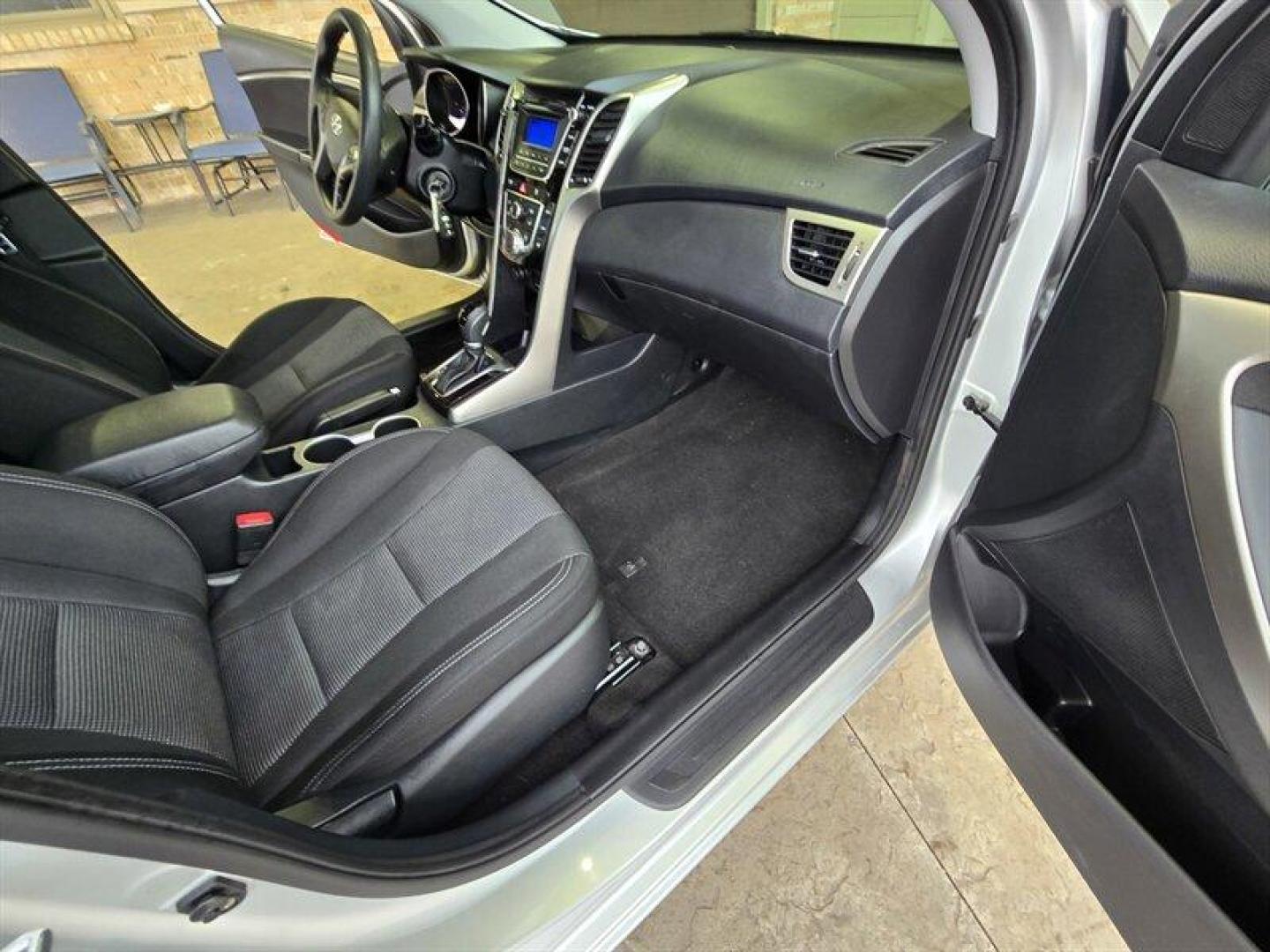 2016 Shimmering Silver Hyundai Elantra (KMHD35LH8GU) with an 2.0L I4 173hp 154ft. lbs. engine, Automatic transmission, located at 25355 Eames Street, Channahon, IL, 60410, (815) 467-1807, 41.429108, -88.228432 - 2016 Hyundai Elantra GT Shimmering Silver exterior, Black interior Overview This 2016 Hyundai Elantra GT is powered by a 2.0L inline-4 engine producing 173 hp and 154 lb-ft of torque. The hatchback layout provides a practical blend of passenger comfort and cargo versatility. Mileage is below 45,00 - Photo#26