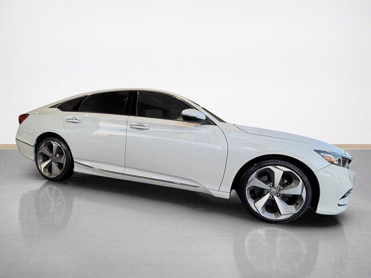 2018 Platinum White Pearl Honda Accord Touring (1HGCV2F99JA) with an 2.0L Turbo I4 252hp 273ft. lbs. engine, Automatic transmission, located at 25355 Eames Street, Channahon, IL, 60410, (815) 467-1807, 41.429108, -88.228432 - This is not a sleeper. This 2018 Honda Accord Touring in Platinum White Pearl with a Black interior is a no-compromise sport-luxury sedan built to dominate your daily drive. Under the hood sits the potent 2.0L Turbocharged I4 making 252 hp and 273 lb-ft of torque, mated to Hondas smooth 10-speed aut - Photo#1