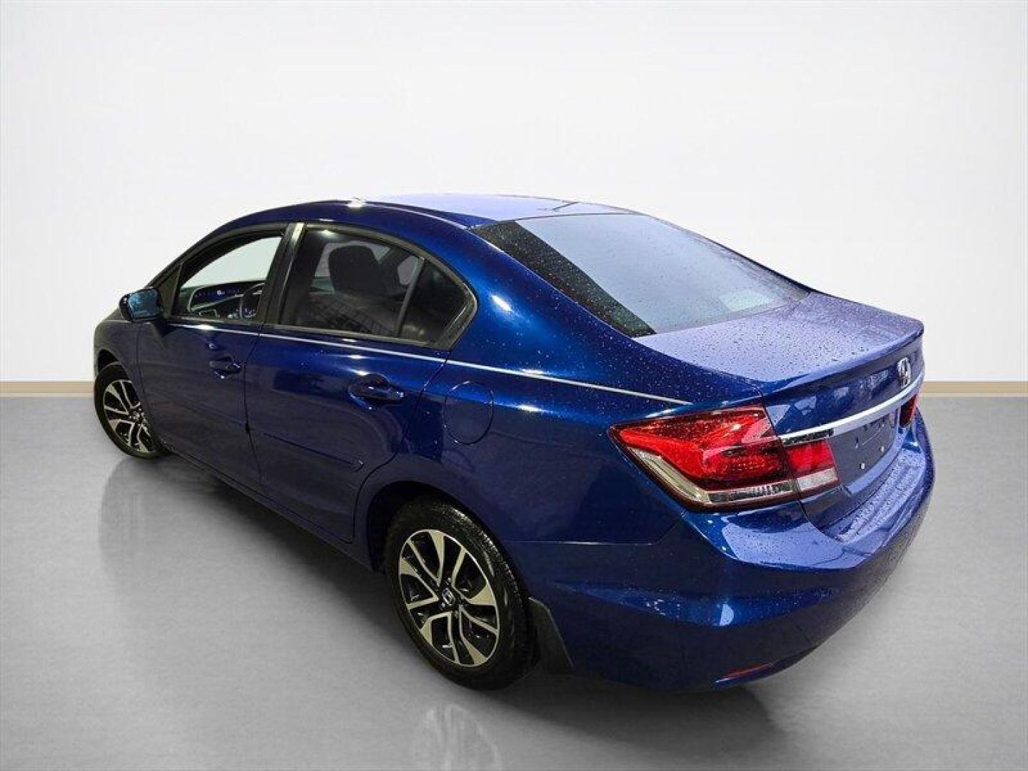 2015 Dyno Blue Pearl Honda Civic EX (19XFB2F81FE) with an 1.8L I4 143hp 129ft. lbs. engine, Automatic transmission, located at 25355 Eames Street, Channahon, IL, 60410, (815) 467-1807, 41.429108, -88.228432 - 2015 Honda Civic EX Dyno Blue Pearl exterior, Gray interior. Powered by Hondas 1.8L i4 engine producing 143 hp and 129 lb-ft of torque, this Civic delivers a balanced combination of efficiency and everyday performance. It averages excellent fuel economy at an EPA-rated 30 MPG city and 39 MPG highwa - Photo#5
