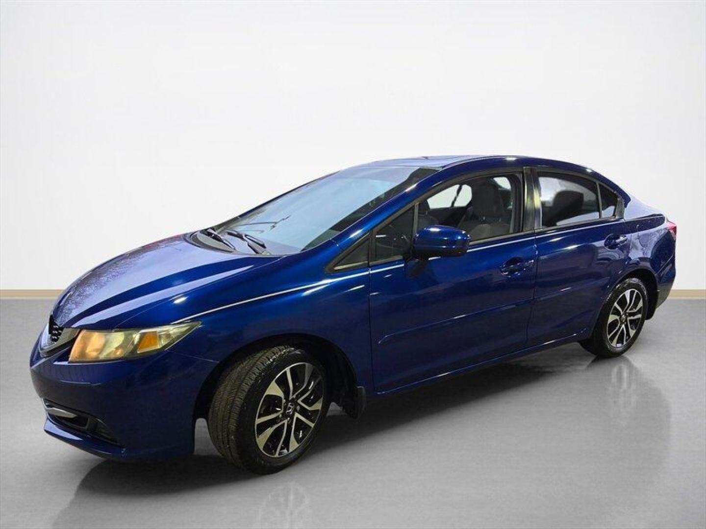 2015 Dyno Blue Pearl Honda Civic EX (19XFB2F81FE) with an 1.8L I4 143hp 129ft. lbs. engine, Automatic transmission, located at 25355 Eames Street, Channahon, IL, 60410, (815) 467-1807, 41.429108, -88.228432 - 2015 Honda Civic EX Dyno Blue Pearl exterior, Gray interior. Powered by Hondas 1.8L i4 engine producing 143 hp and 129 lb-ft of torque, this Civic delivers a balanced combination of efficiency and everyday performance. It averages excellent fuel economy at an EPA-rated 30 MPG city and 39 MPG highwa - Photo#7