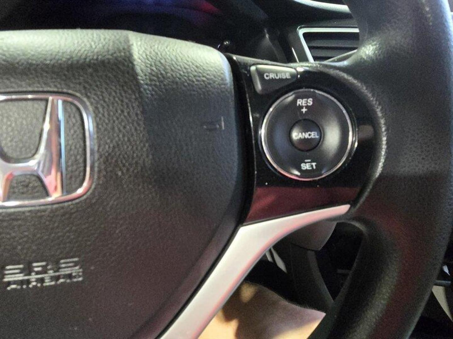 2015 Dyno Blue Pearl Honda Civic EX (19XFB2F81FE) with an 1.8L I4 143hp 129ft. lbs. engine, Automatic transmission, located at 25355 Eames Street, Channahon, IL, 60410, (815) 467-1807, 41.429108, -88.228432 - 2015 Honda Civic EX Dyno Blue Pearl exterior, Gray interior. Powered by Hondas 1.8L i4 engine producing 143 hp and 129 lb-ft of torque, this Civic delivers a balanced combination of efficiency and everyday performance. It averages excellent fuel economy at an EPA-rated 30 MPG city and 39 MPG highwa - Photo#14