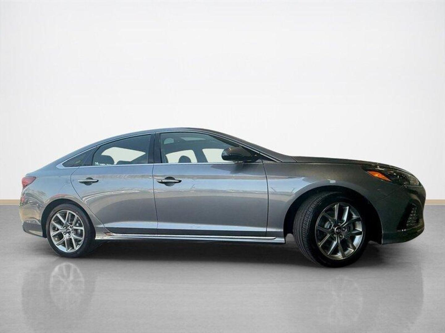 2019 Machine Gray Hyundai SONATA Limited (5NPE34AB2KH) with an Theta II 2.0L Turbo I4 245hp 260ft. lbs. engine, Automatic transmission, located at 25355 Eames Street, Channahon, IL, 60410, (815) 467-1807, 41.429108, -88.228432 - Stop looking this 2019 Hyundai SONATA Limited 2.0T is the precise blend of muscle, tech, and luxury youve been hunting for. Under the hood sits the snarling Theta II 2.0L Turbo I4 pumping 245 horsepower and 260 lb-ft of torque, paired to a responsive 8-speed automatic that delivers immediate thrott - Photo#1