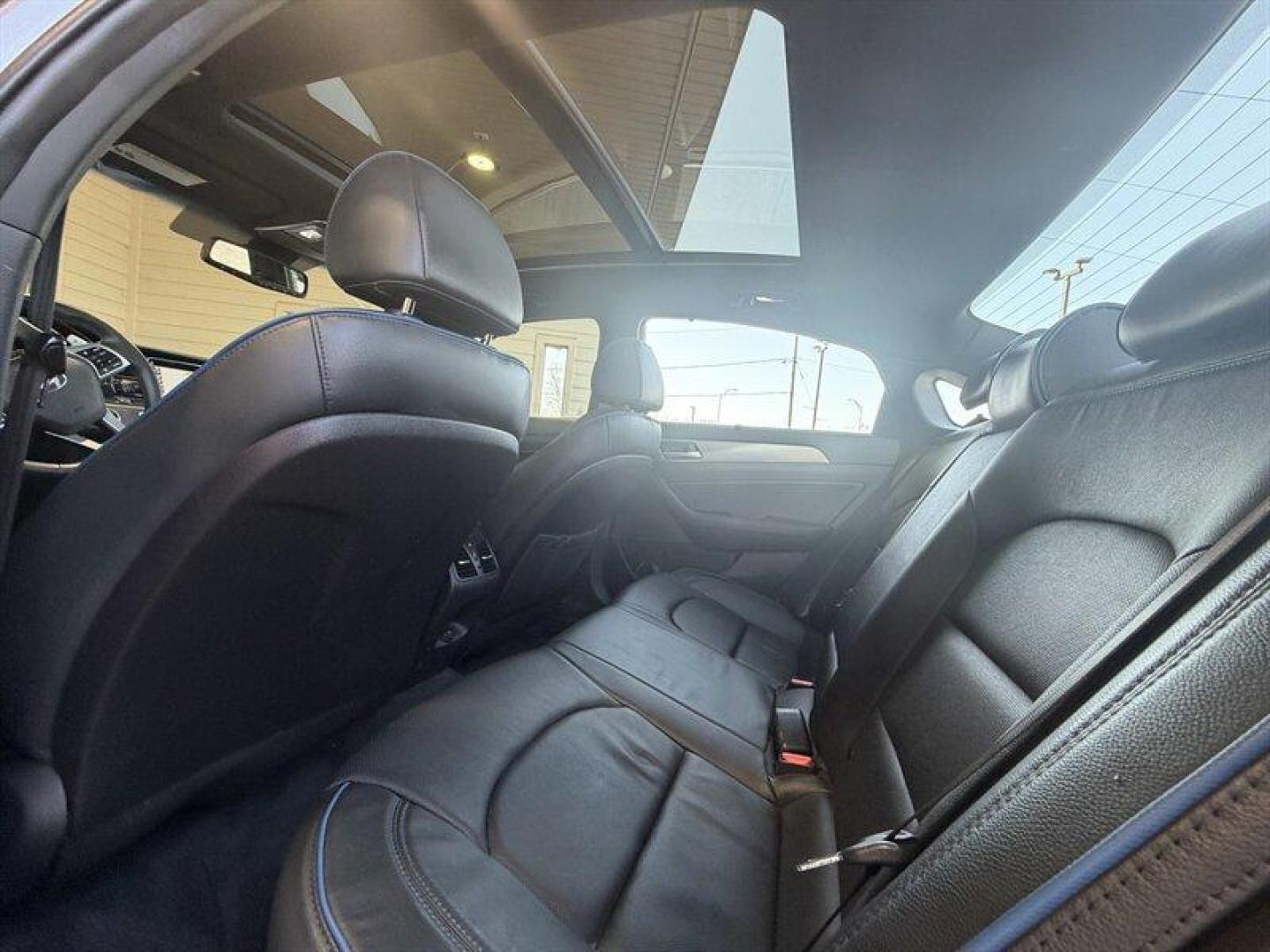 2019 Machine Gray Hyundai SONATA Limited (5NPE34AB2KH) with an Theta II 2.0L Turbo I4 245hp 260ft. lbs. engine, Automatic transmission, located at 25355 Eames Street, Channahon, IL, 60410, (815) 467-1807, 41.429108, -88.228432 - Stop looking this 2019 Hyundai SONATA Limited 2.0T is the precise blend of muscle, tech, and luxury youve been hunting for. Under the hood sits the snarling Theta II 2.0L Turbo I4 pumping 245 horsepower and 260 lb-ft of torque, paired to a responsive 8-speed automatic that delivers immediate thrott - Photo#11