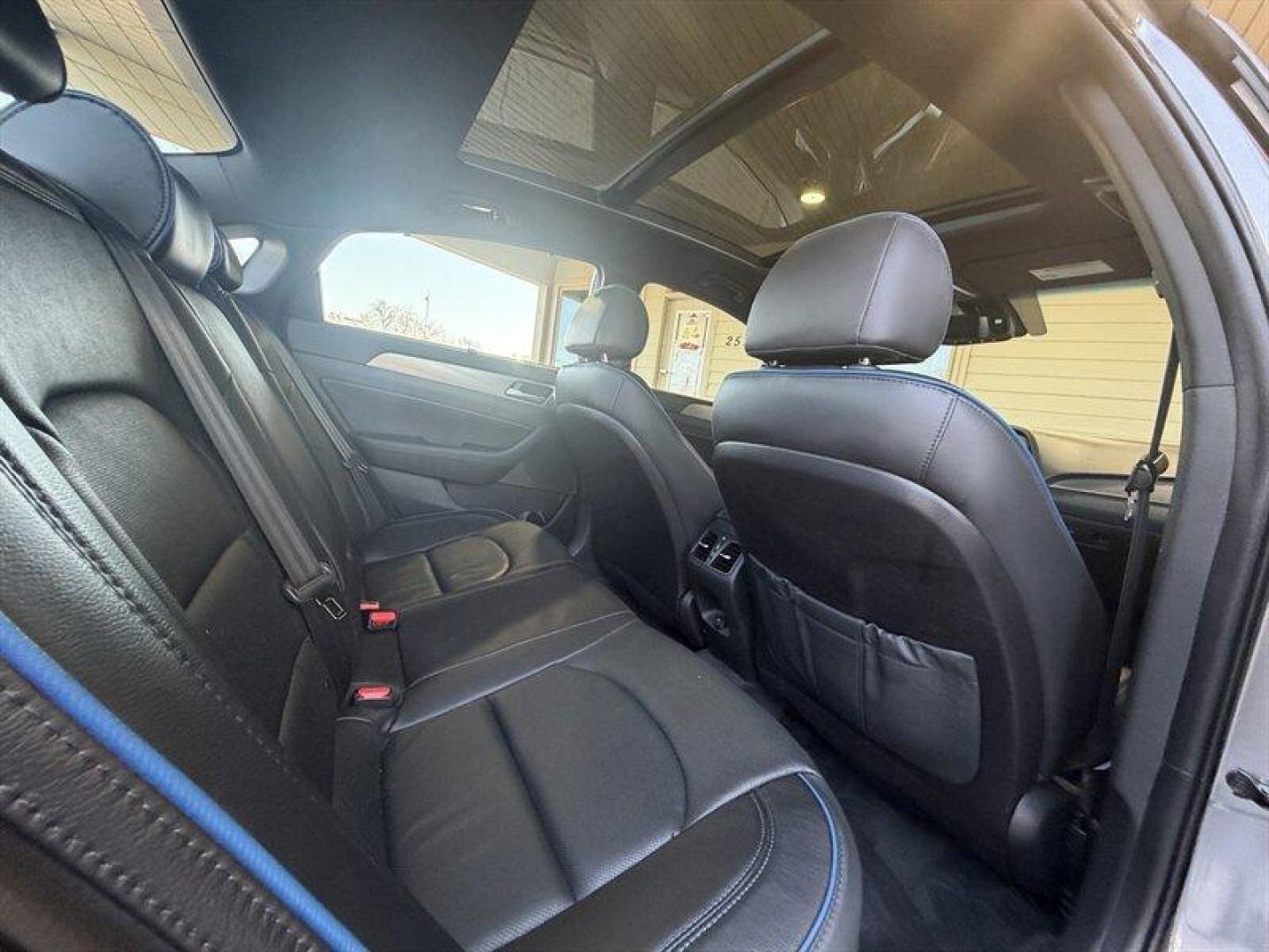 2019 Machine Gray Hyundai SONATA Limited (5NPE34AB2KH) with an Theta II 2.0L Turbo I4 245hp 260ft. lbs. engine, Automatic transmission, located at 25355 Eames Street, Channahon, IL, 60410, (815) 467-1807, 41.429108, -88.228432 - Stop looking this 2019 Hyundai SONATA Limited 2.0T is the precise blend of muscle, tech, and luxury youve been hunting for. Under the hood sits the snarling Theta II 2.0L Turbo I4 pumping 245 horsepower and 260 lb-ft of torque, paired to a responsive 8-speed automatic that delivers immediate thrott - Photo#12