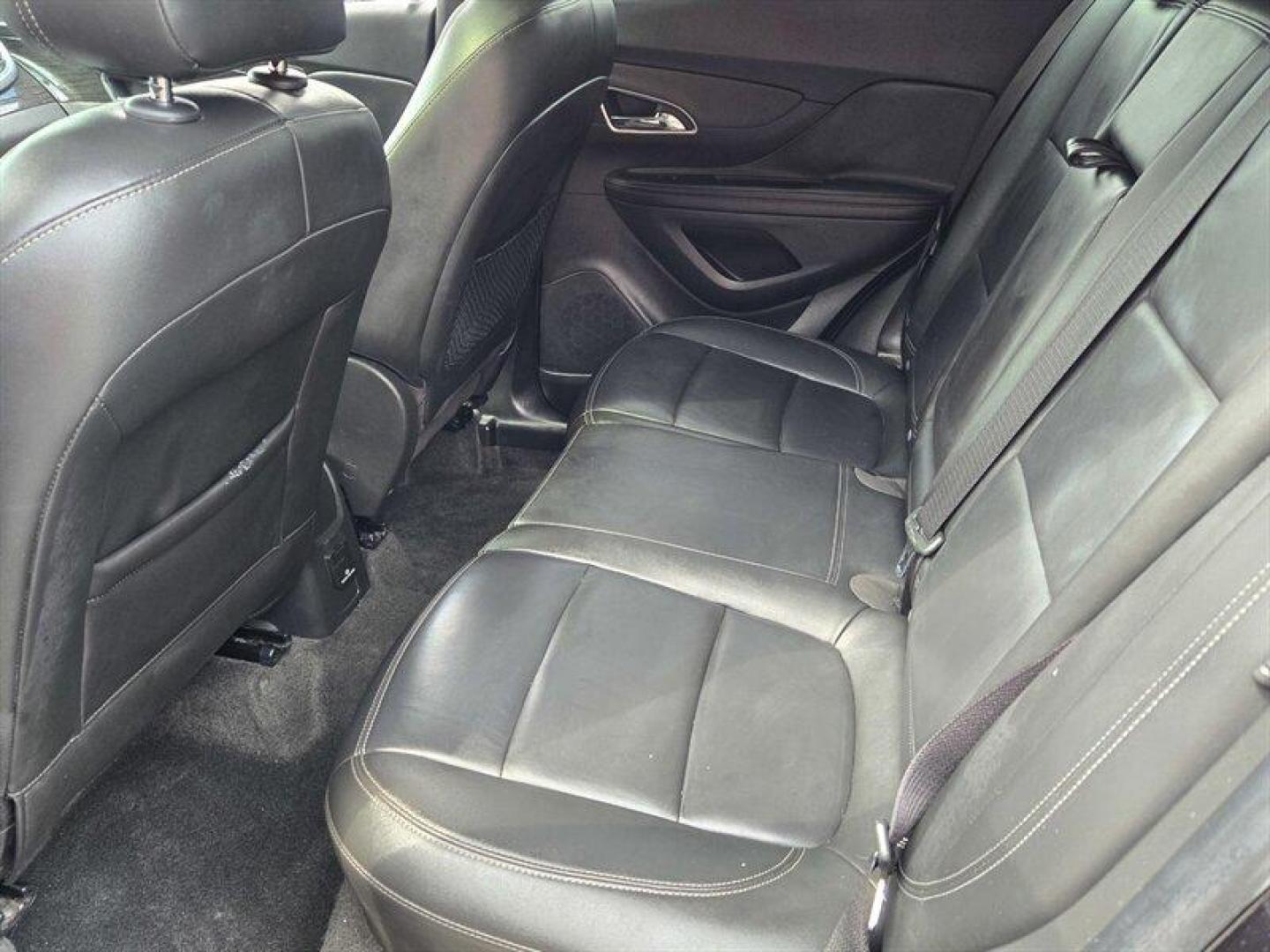 2014 Carbon Black Metallic Buick Encore Premium (KL4CJDSB8EB) with an Ecotec 1.4L Turbo I4 138hp 148ft. lbs. engine, Automatic transmission, located at 25355 Eames Street, Channahon, IL, 60410, (815) 467-1807, 41.429108, -88.228432 - 2014 Buick Encore Premium Carbon Black Metallic exterior with Ebony leather-appointed interior. This compact luxury crossover is powered by the Ecotec 1.4L Turbo I4 producing 138 hp and 148 lb-ft of torque, paired with an automatic transmission. It delivers an excellent balance of efficiency and ev - Photo#26