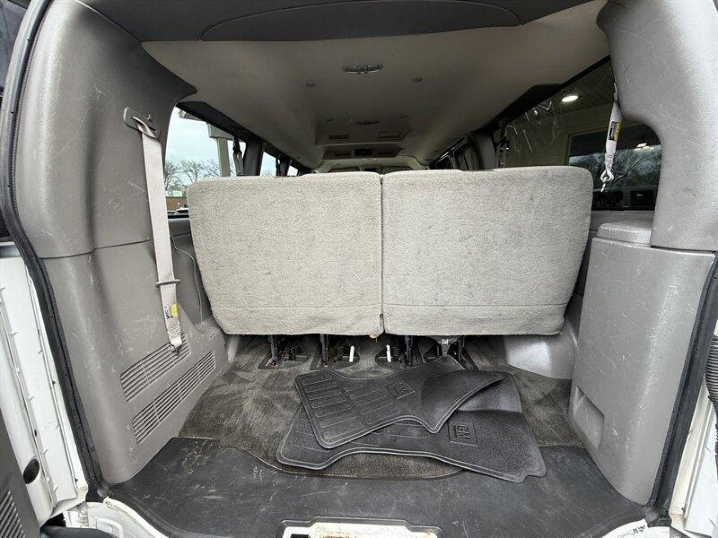 2018 Summit White Chevrolet Express LT Passenger (1GAWGFFG6J1) with an Vortec 6.0L Flex Fuel V8 342hp 373ft. lbs. engine, Automatic transmission, located at 25355 Eames Street, Channahon, IL, 60410, (815) 467-1807, 41.429108, -88.228432 - 2018 Chevrolet Express 2500 LT Summit White exterior / Medium Pewter interior This 2018 Chevrolet Express 2500 LT is powered by the factory Vortec 6.0L FlexFuel V8 (342 hp, 373 lb-ft). It has exceptionally low mileage under 16,000 miles total, averaging less than 2,000 miles per year and is in e - Photo#12