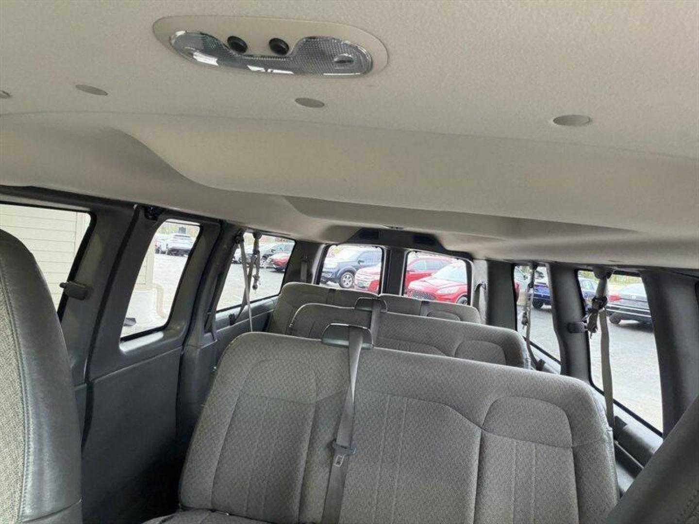 2018 Summit White Chevrolet Express LT Passenger (1GAWGFFG6J1) with an Vortec 6.0L Flex Fuel V8 342hp 373ft. lbs. engine, Automatic transmission, located at 25355 Eames Street, Channahon, IL, 60410, (815) 467-1807, 41.429108, -88.228432 - 2018 Chevrolet Express 2500 LT Summit White exterior / Medium Pewter interior This 2018 Chevrolet Express 2500 LT is powered by the factory Vortec 6.0L FlexFuel V8 (342 hp, 373 lb-ft). It has exceptionally low mileage under 16,000 miles total, averaging less than 2,000 miles per year and is in e - Photo#24