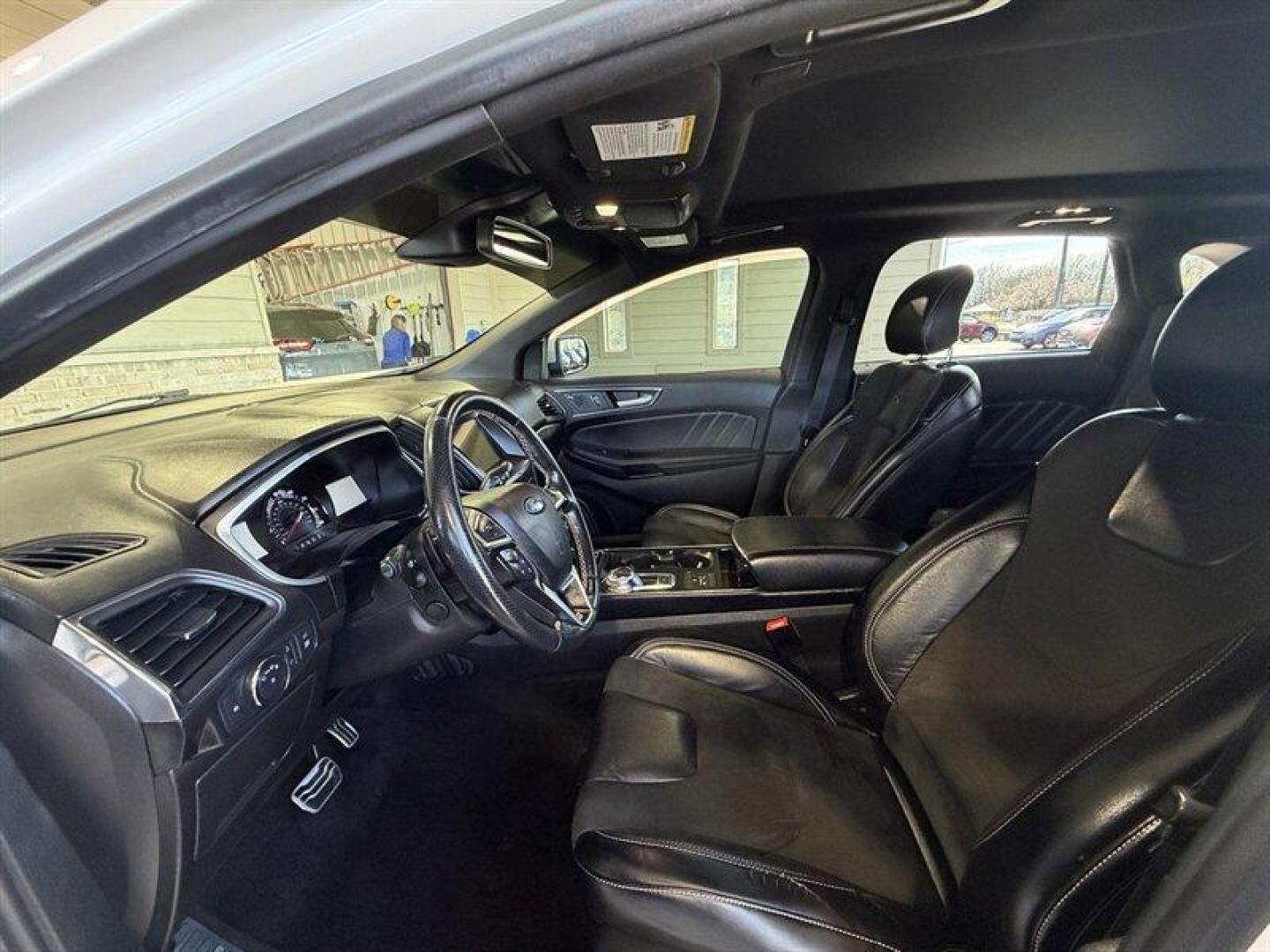 2019 White Platinum Metallic Tri-Coat Ford Edge ST (2FMPK4AP9KB) with an EcoBoost 2.7L Twin Turbo V6 335hp 380ft. lbs. engine, Automatic transmission, located at 25355 Eames Street, Channahon, IL, 60410, (815) 467-1807, 41.429108, -88.228432 - Say hello to the 2019 Ford Edge ST AWD White Platinum Metallic Tri-Coat on the outside, Ebony on the inside, and attitude dialed up to I mean business. This is the sporty, grown-up crossover that doesnt whisper performance it announces it. Under the hood sits the brawny EcoBoost 2.7L Twin-Turbo V6 - Photo#10