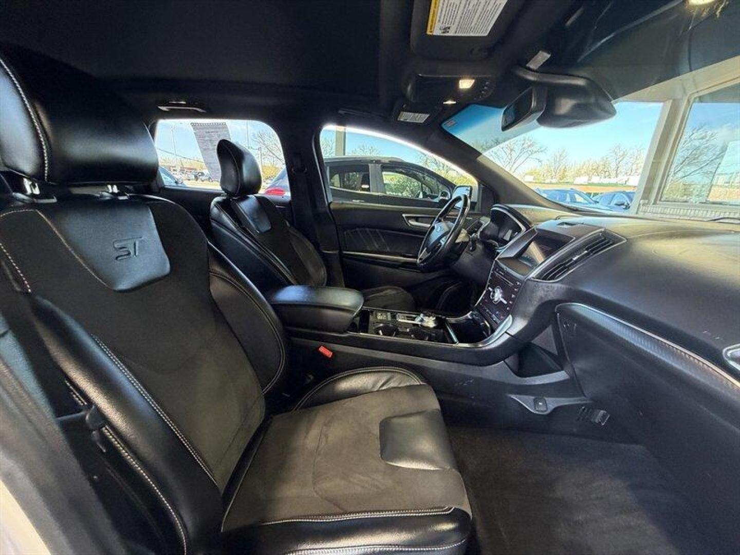 2019 White Platinum Metallic Tri-Coat Ford Edge ST (2FMPK4AP9KB) with an EcoBoost 2.7L Twin Turbo V6 335hp 380ft. lbs. engine, Automatic transmission, located at 25355 Eames Street, Channahon, IL, 60410, (815) 467-1807, 41.429108, -88.228432 - Say hello to the 2019 Ford Edge ST AWD White Platinum Metallic Tri-Coat on the outside, Ebony on the inside, and attitude dialed up to I mean business. This is the sporty, grown-up crossover that doesnt whisper performance it announces it. Under the hood sits the brawny EcoBoost 2.7L Twin-Turbo V6 - Photo#14