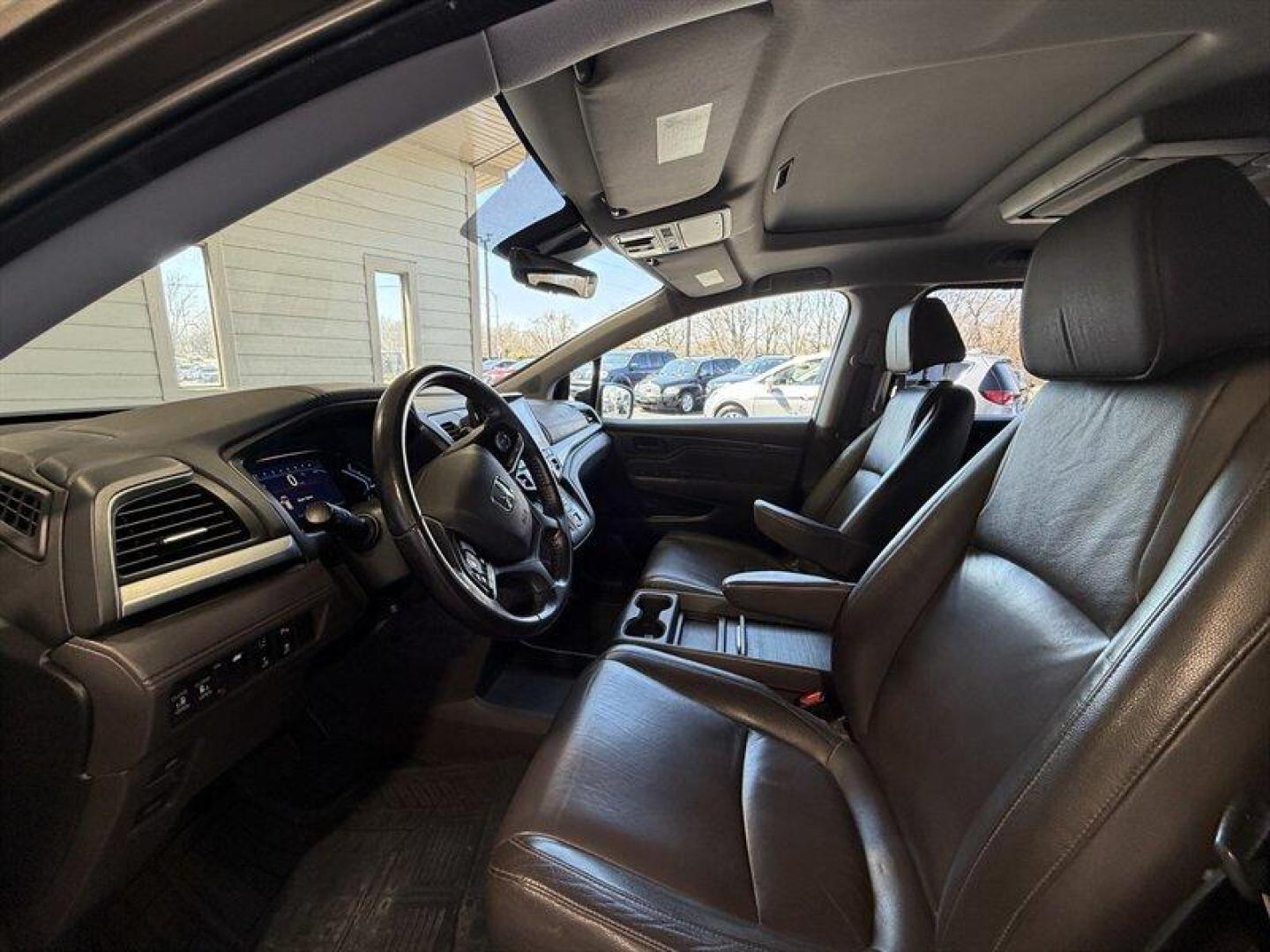 2018 Modern Steel Metallic Honda Odyssey Touring (5FNRL6H8XJB) with an 3.5L V6 280hp 262ft. lbs. engine, Automatic transmission, located at 25355 Eames Street, Channahon, IL, 60410, (815) 467-1807, 41.429108, -88.228432 - Meet the 2018 Honda Odyssey Touring a thoughtfully equipped, family-ready minivan that blends a powerful V6 with comfortable, tech-forward interiors and smart safety features. Finished in Pacific Pewter Metallic with a gray interior, this Odyssey has good mileage (below 81,000 miles, averaging unde - Photo#9