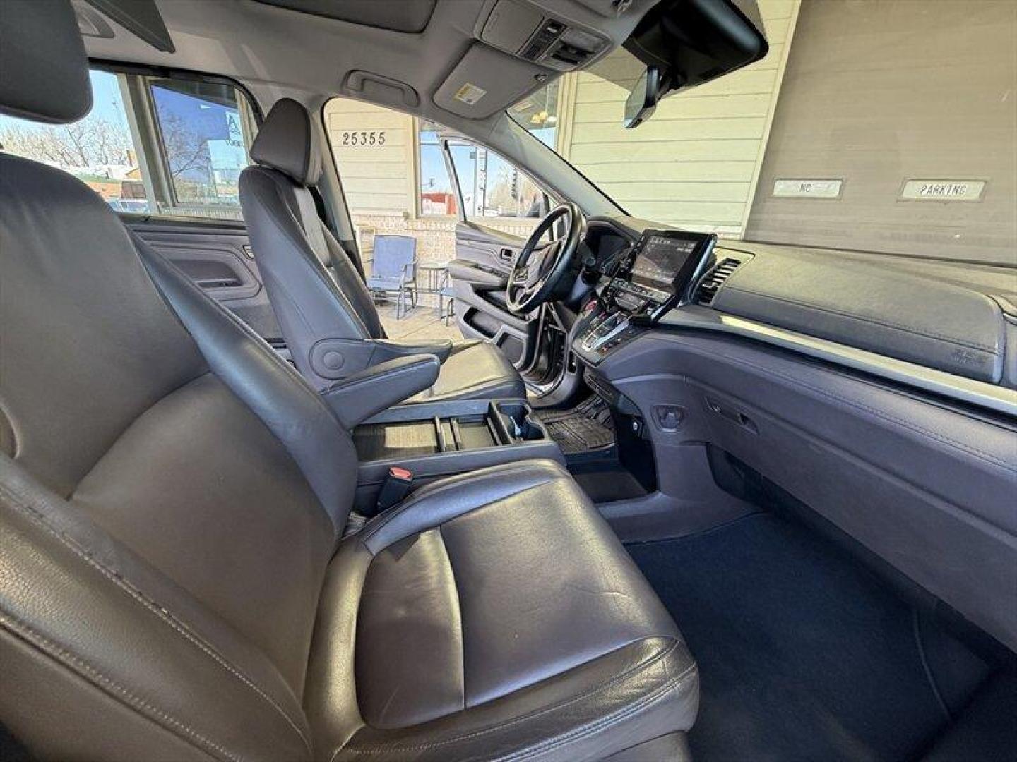 2018 Modern Steel Metallic Honda Odyssey Touring (5FNRL6H8XJB) with an 3.5L V6 280hp 262ft. lbs. engine, Automatic transmission, located at 25355 Eames Street, Channahon, IL, 60410, (815) 467-1807, 41.429108, -88.228432 - Meet the 2018 Honda Odyssey Touring a thoughtfully equipped, family-ready minivan that blends a powerful V6 with comfortable, tech-forward interiors and smart safety features. Finished in Pacific Pewter Metallic with a gray interior, this Odyssey has good mileage (below 81,000 miles, averaging unde - Photo#15