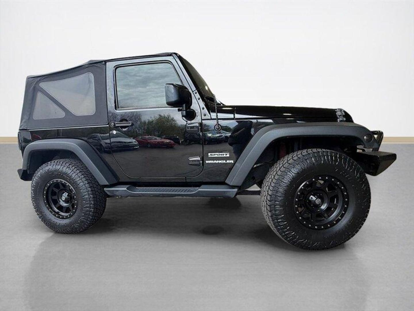 2017 Black Clear Coat Jeep Wrangler Sport (1C4AJWAG6HL) with an 3.6L V6 285hp 260ft. lbs. engine, 6 Speed Manual transmission, located at 25355 Eames Street, Channahon, IL, 60410, (815) 467-1807, 41.429108, -88.228432 - Meet the 2017 Jeep Wrangler Sport the stubborn, sunshine-loving off-roader that refuses to blend in. Under the hood sits the 3.6L V6 Pentastar pumping out a deliciously eager 285 hp and 260 lb-ft of torque, so yes it will hustle when you tell it to. EPA-rated at 17 MPG city and 21 MPG highway, its - Photo#1