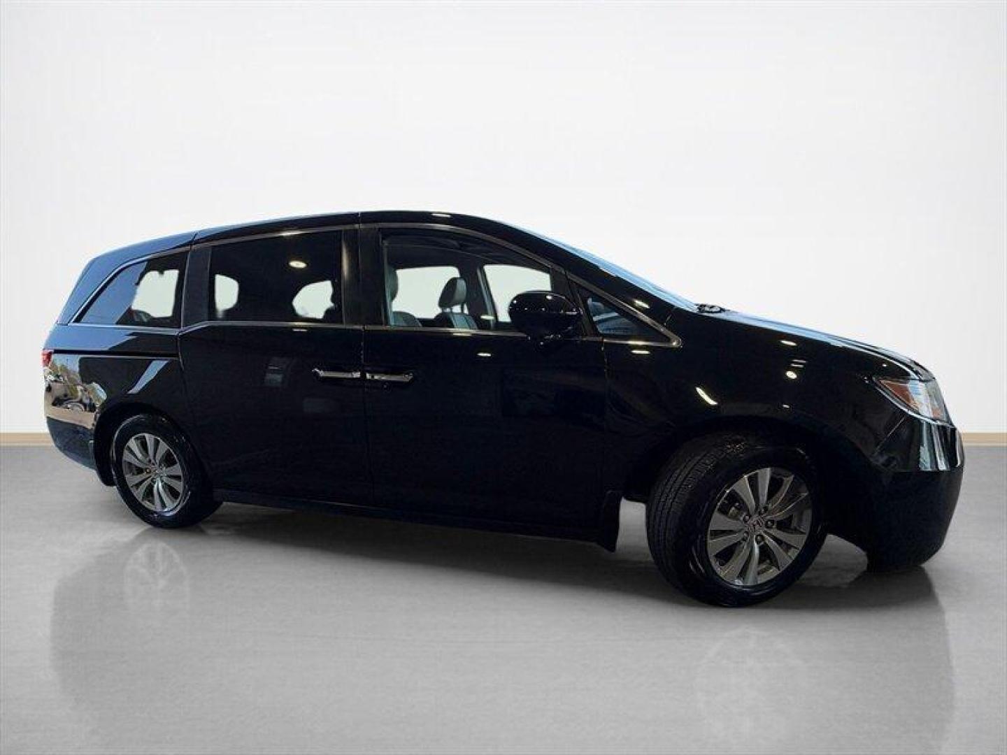 2016 Crystal Black Pearl Honda Odyssey EX-L (5FNRL5H60GB) with an 3.5 engine, Automatic transmission, located at 25355 Eames Street, Channahon, IL, 60410, (815) 467-1807, 41.429108, -88.228432 - Dont hesitate this 2016 Honda Odyssey EX-L is exactly the no-nonsense, family-hauling machine you want. Finished in Crystal Black Pearl with a clean Gray leather interior, its got the presence of a premium minivan and the practicality to back it up. Under the hood sits the proven 3.5L V6 that deliv - Photo#1