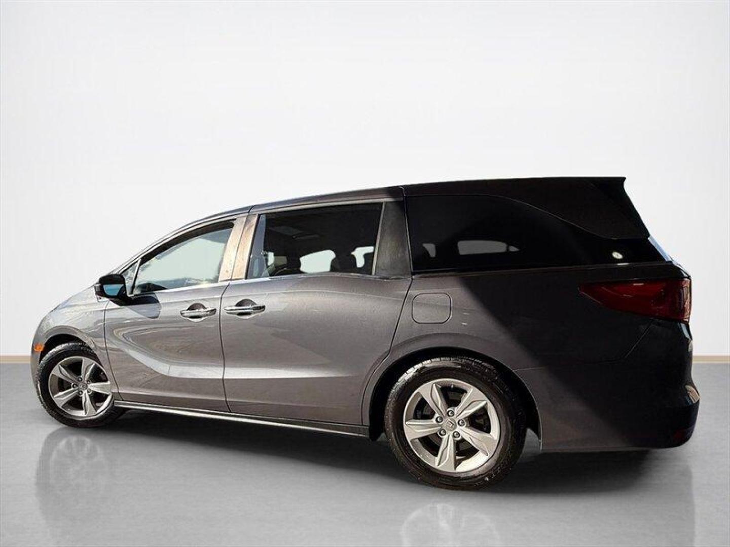 2019 Modern Steel Metallic Honda Odyssey EX-L (5FNRL6H79KB) with an 3.5L V6 280hp 262ft. lbs. engine, Automatic transmission, located at 25355 Eames Street, Channahon, IL, 60410, (815) 467-1807, 41.429108, -88.228432 - Meet the 2019 Honda Odyssey EX-L because who says practicality cant be a little bit fabulous? Under that Modern Steel Metallic paint and Gray leather interior sits a stout 3.5L V6 that delivers a spirited 280 hp and 262 lb-ft of torque. You get confident passing power for highway sprints and everyd - Photo#6