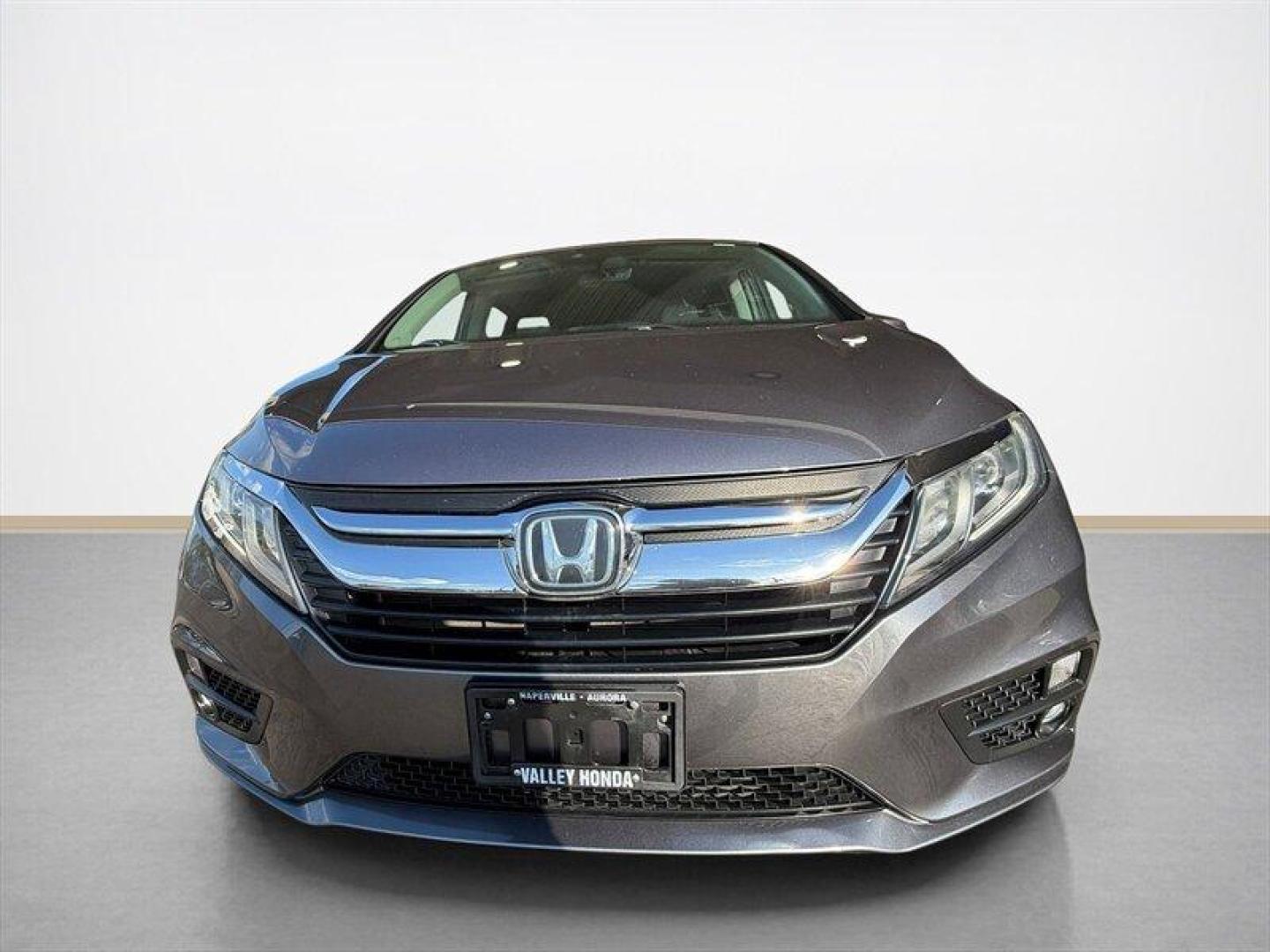 2019 Modern Steel Metallic Honda Odyssey EX-L (5FNRL6H79KB) with an 3.5L V6 280hp 262ft. lbs. engine, Automatic transmission, located at 25355 Eames Street, Channahon, IL, 60410, (815) 467-1807, 41.429108, -88.228432 - Meet the 2019 Honda Odyssey EX-L because who says practicality cant be a little bit fabulous? Under that Modern Steel Metallic paint and Gray leather interior sits a stout 3.5L V6 that delivers a spirited 280 hp and 262 lb-ft of torque. You get confident passing power for highway sprints and everyd - Photo#8
