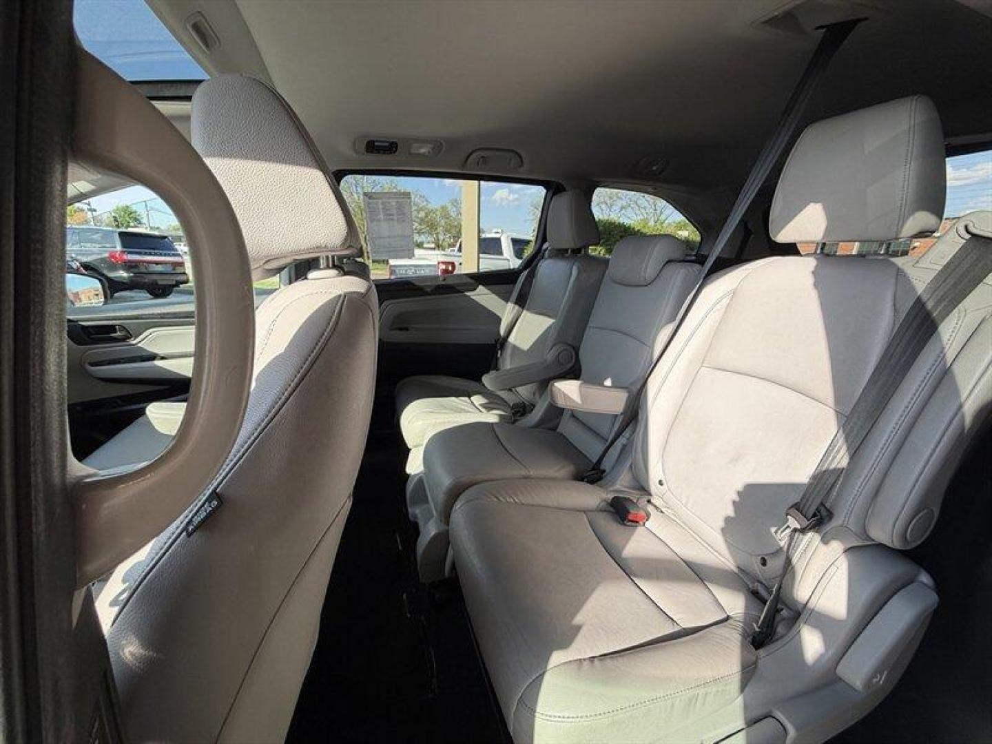 2019 Modern Steel Metallic Honda Odyssey EX-L (5FNRL6H79KB) with an 3.5L V6 280hp 262ft. lbs. engine, Automatic transmission, located at 25355 Eames Street, Channahon, IL, 60410, (815) 467-1807, 41.429108, -88.228432 - Meet the 2019 Honda Odyssey EX-L because who says practicality cant be a little bit fabulous? Under that Modern Steel Metallic paint and Gray leather interior sits a stout 3.5L V6 that delivers a spirited 280 hp and 262 lb-ft of torque. You get confident passing power for highway sprints and everyd - Photo#11