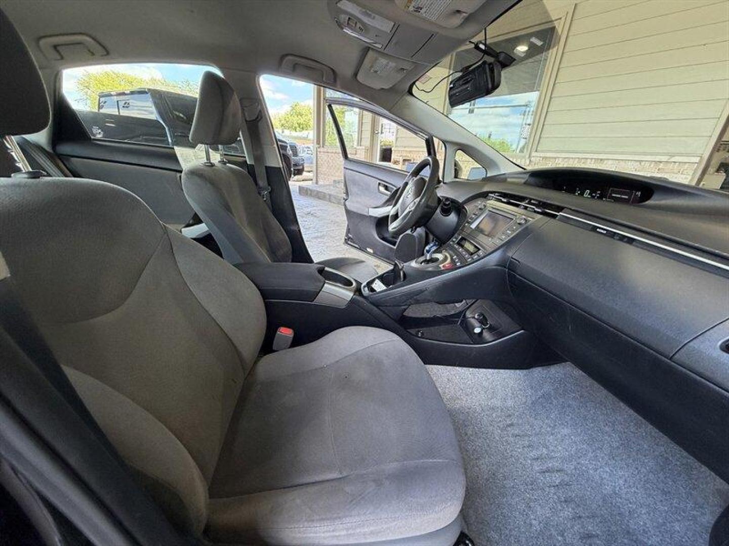 2014 Black Toyota Prius Two (JTDKN3DU7E0) with an 1.8L Hybrid I4 98hp 105ft. lbs. engine, Automatic transmission, located at 25355 Eames Street, Channahon, IL, 60410, (815) 467-1807, 41.429108, -88.228432 - Black on the outside, dark gray on the inside, and dripping with practical attitude meet the 2014 Toyota Prius One. Its the sensible rebel of the road: eco-friendly, wallet-friendly, and stylish enough to make hybrids look anything but boring. Powertrain and Efficiency - 1.8L Hybrid I4 (98 hp, 1 - Photo#15