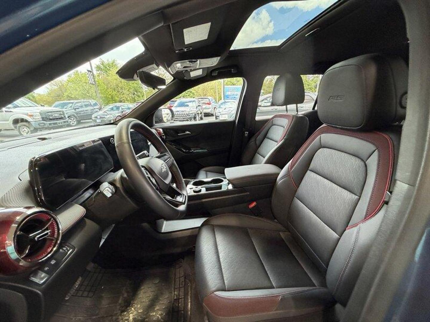 2025 Lakeshore Blue Metallic Chevrolet Equinox RS (3GNAXLEG3SL) with an 1.5L Turbo I4 175hp 203ft. lbs. engine, Automatic transmission, located at 25355 Eames Street, Channahon, IL, 60410, (815) 467-1807, 41.429108, -88.228432 - 2025 Chevrolet Equinox RS Lakeshore Blue Metallic exterior, Black with Red Accents interior Overview This 2025 Equinox RS is powered by Chevrolets 1.5L Turbo I4 engine producing 175 hp and 203 lb-ft of torque. The vehicle is finished in Lakeshore Blue Metallic with a Black interior accented in red - Photo#10