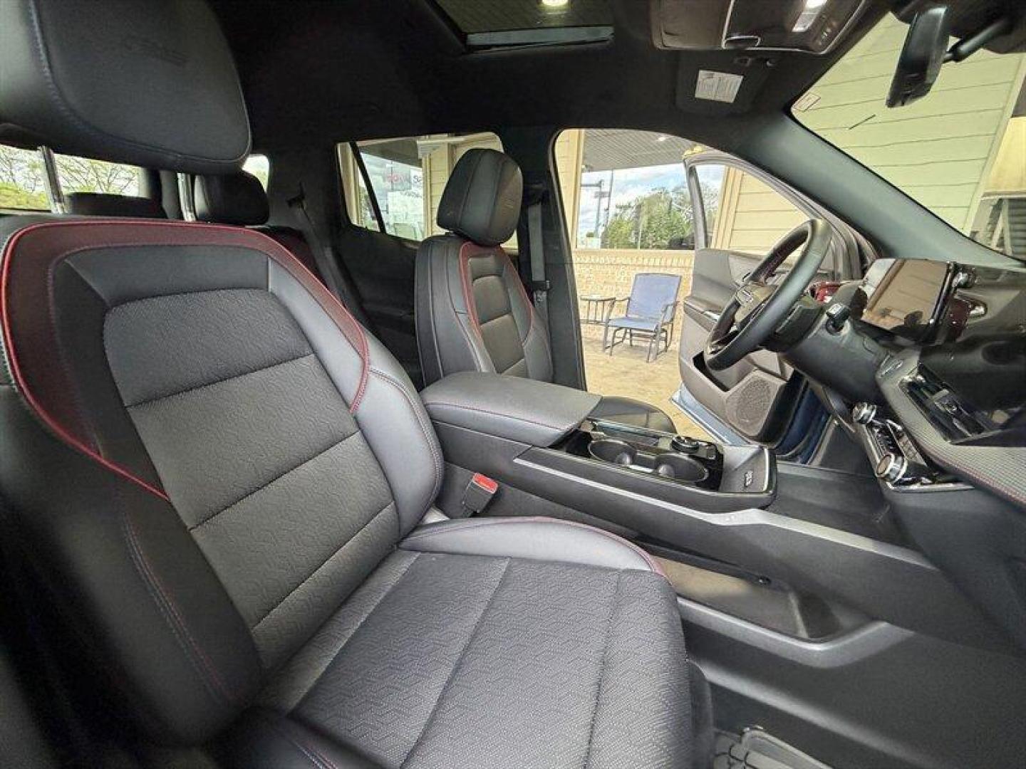 2025 Lakeshore Blue Metallic Chevrolet Equinox RS (3GNAXLEG3SL) with an 1.5L Turbo I4 175hp 203ft. lbs. engine, Automatic transmission, located at 25355 Eames Street, Channahon, IL, 60410, (815) 467-1807, 41.429108, -88.228432 - 2025 Chevrolet Equinox RS Lakeshore Blue Metallic exterior, Black with Red Accents interior Overview This 2025 Equinox RS is powered by Chevrolets 1.5L Turbo I4 engine producing 175 hp and 203 lb-ft of torque. The vehicle is finished in Lakeshore Blue Metallic with a Black interior accented in red - Photo#14