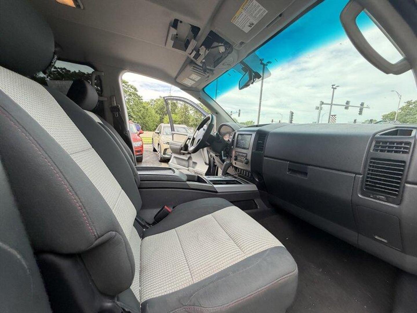 2010 Navy Blue Nissan Titan PRO-4X (1N6BA0EC7AN) with an 5.6L Flex Fuel V8 317hp 385ft. lbs. engine, Automatic transmission, located at 25355 Eames Street, Channahon, IL, 60410, (815) 467-1807, 41.429108, -88.228432 - Meet your next project with personality this 2010 Nissan Titan PRO-4X. And lets just get one thing straight right out the gate she is NOT a delicate little garage-kept princess. Shes more like that wild friend whos got stories, a little attitude, and absolutely zero apologies. This is a Texas truc - Photo#14