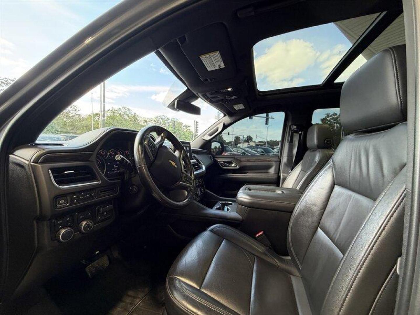 2021 Shadow Gray Metallic Chevrolet Tahoe LT (1GNSKNKD3MR) with an EcoTec3 5.3L V8 355hp 383ft. lbs. engine, Automatic transmission, located at 25355 Eames Street, Channahon, IL, 60410, (815) 467-1807, 41.429108, -88.228432 - 2021 Chevrolet Tahoe LT Shadow Gray Metallic outside, Jet Black inside, and plenty of attitude under the hood. Power and performance Under the hood sits GMs dependable EcoTec3 5.3L V8, cranking out 355 horsepower and 383 lb-ft of torque. Mated to a smooth automatic transmission, this Tahoe hustl - Photo#11