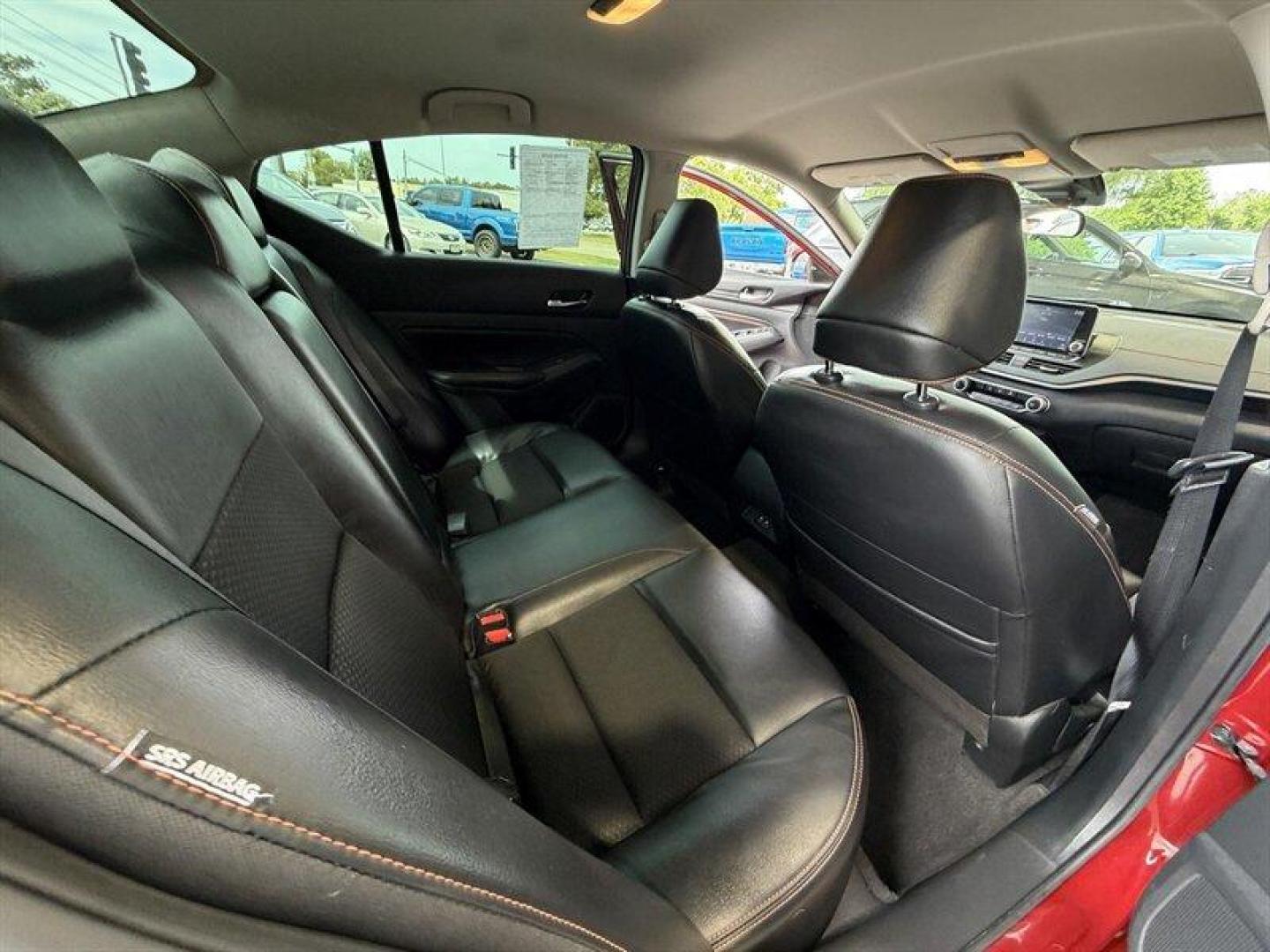 2022 Red Nissan Altima 2.5 SR (1N4BL4CV9NN) with an 2.5L I4 188hp 180ft. lbs. engine, Automatic transmission, located at 25355 Eames Street, Channahon, IL, 60410, (815) 467-1807, 41.429108, -88.228432 - Finished in stunning Scarlet Ember with Charcoal leather, this color combo is straight-up classy with a little attitude. Local trade with sporty SR styling, backup camera, sharp body lines, and the kind of look that makes a regular commuter car feel anything but basic. Comfortable, stylish, fuel-f - Photo#13
