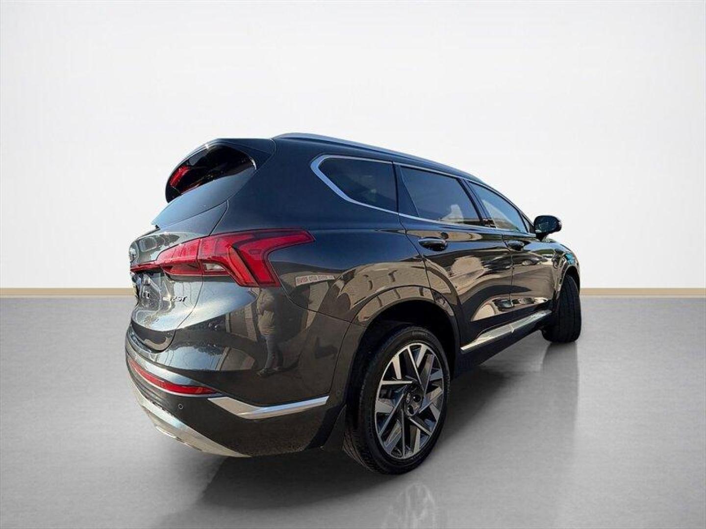 2021 Portofino Gray Hyundai SANTA FE Calligraphy (5NMS5DAL8MH) with an 2.5L Turbo I4 277hp 311ft. lbs. engine, Shiftronic transmission, located at 25355 Eames Street, Channahon, IL, 60410, (815) 467-1807, 41.429108, -88.228432 - Finished in sleek Portofino Gray, this local-trade Calligraphy is basically the VIP section of SUVs. Loaded with all the goodies: Heated and cooled leather Remote start Sunroof Navigation Backup camera AWD confidence for Midwest weather Luxury feel without the luxury-brand attitude. Smooth, cla - Photo#3