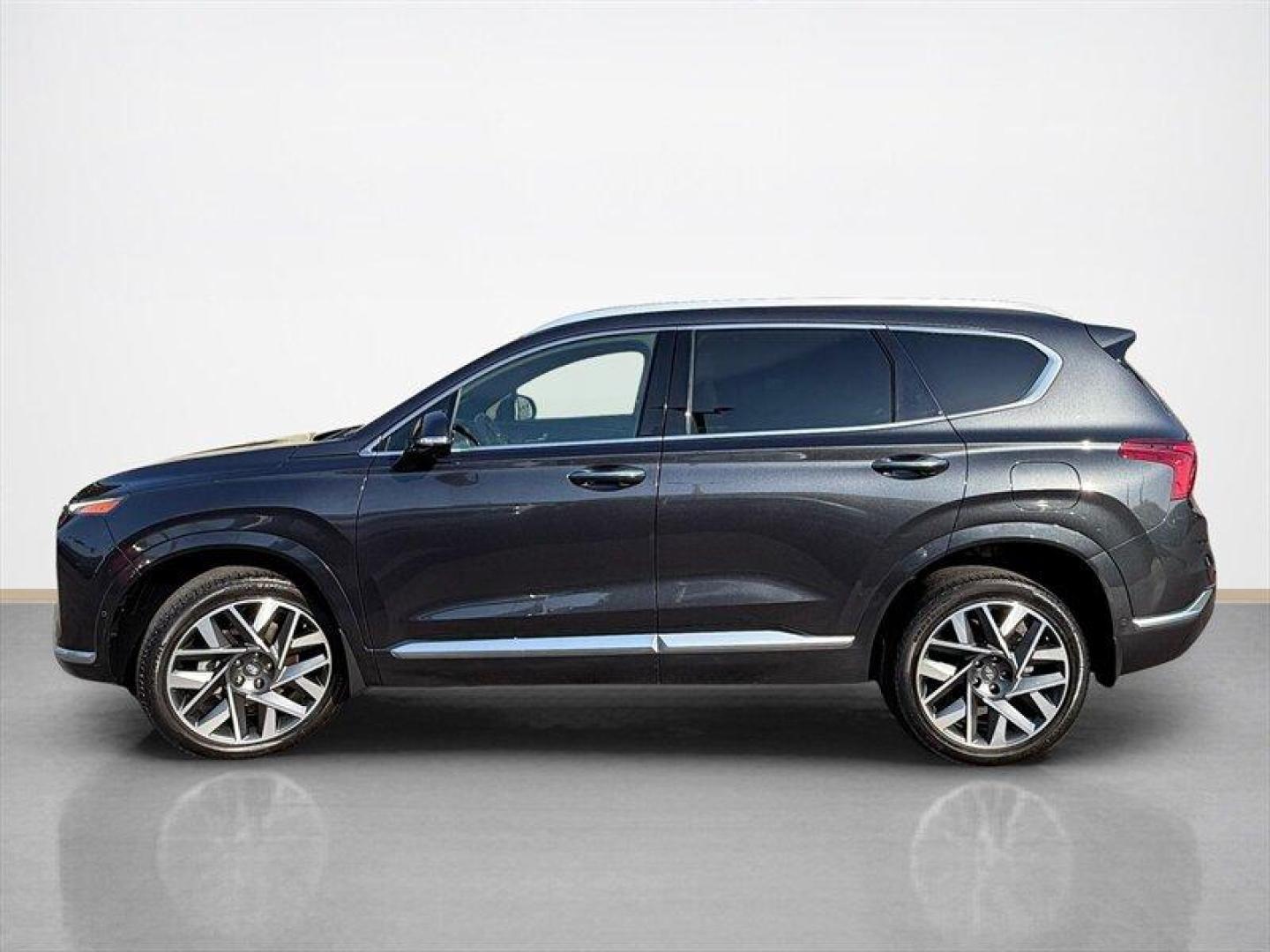 2021 Portofino Gray Hyundai SANTA FE Calligraphy (5NMS5DAL8MH) with an 2.5L Turbo I4 277hp 311ft. lbs. engine, Shiftronic transmission, located at 25355 Eames Street, Channahon, IL, 60410, (815) 467-1807, 41.429108, -88.228432 - Finished in sleek Portofino Gray, this local-trade Calligraphy is basically the VIP section of SUVs. Loaded with all the goodies: Heated and cooled leather Remote start Sunroof Navigation Backup camera AWD confidence for Midwest weather Luxury feel without the luxury-brand attitude. Smooth, cla - Photo#6