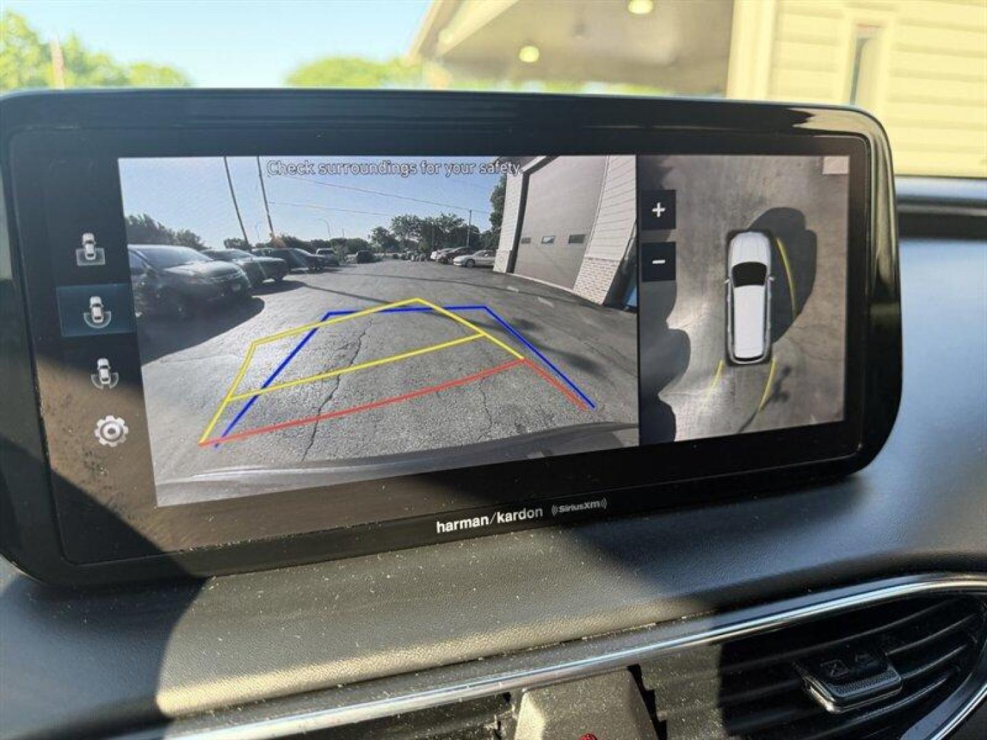 2021 Portofino Gray Hyundai SANTA FE Calligraphy (5NMS5DAL8MH) with an 2.5L Turbo I4 277hp 311ft. lbs. engine, Shiftronic transmission, located at 25355 Eames Street, Channahon, IL, 60410, (815) 467-1807, 41.429108, -88.228432 - Finished in sleek Portofino Gray, this local-trade Calligraphy is basically the VIP section of SUVs. Loaded with all the goodies: Heated and cooled leather Remote start Sunroof Navigation Backup camera AWD confidence for Midwest weather Luxury feel without the luxury-brand attitude. Smooth, cla - Photo#29