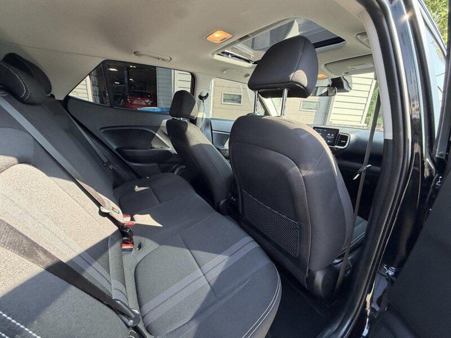 2025 Onyx Black Hyundai VENUE SEL (KMHRC8A32SU) with an Gamma 1.6L I4 121hp 113ft. lbs. engine, Automatic transmission, located at 25355 Eames Street, Channahon, IL, 60410, (815) 467-1807, 41.429108, -88.228432 - Only 8,500 miles and still covered under the remaining factory Hyundai warranty basically new without the brand-new price tag. Local trade loaded with: Backup camera Remote start Sunroof Great MPG Easy-to-park size with surprisingly roomy comfort Modern, stylish, and perfect for commuting, first - Photo#14