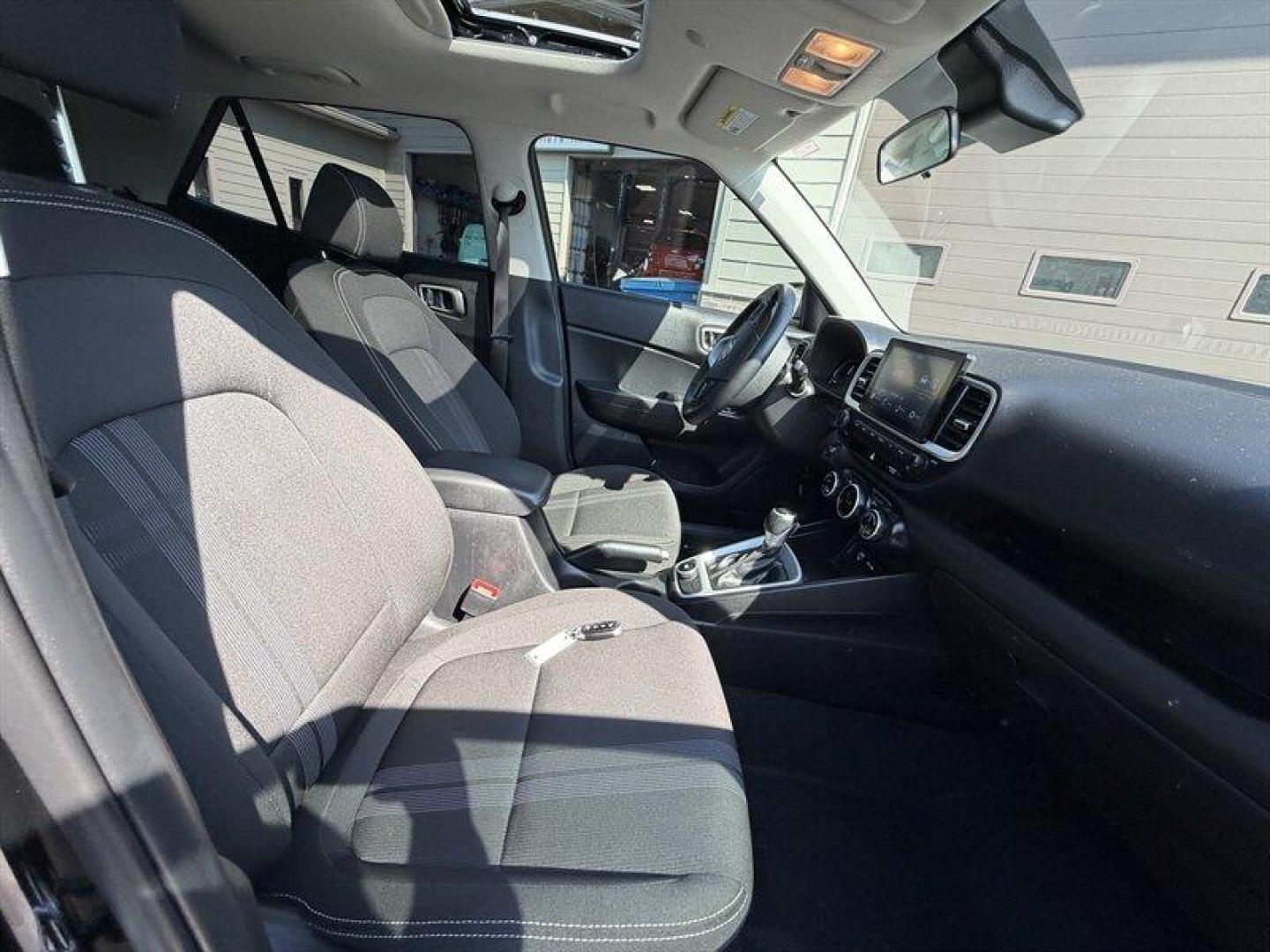 2025 Onyx Black Hyundai VENUE SEL (KMHRC8A32SU) with an Gamma 1.6L I4 121hp 113ft. lbs. engine, Automatic transmission, located at 25355 Eames Street, Channahon, IL, 60410, (815) 467-1807, 41.429108, -88.228432 - Only 8,500 miles and still covered under the remaining factory Hyundai warranty basically new without the brand-new price tag. Local trade loaded with: Backup camera Remote start Sunroof Great MPG Easy-to-park size with surprisingly roomy comfort Modern, stylish, and perfect for commuting, first - Photo#15