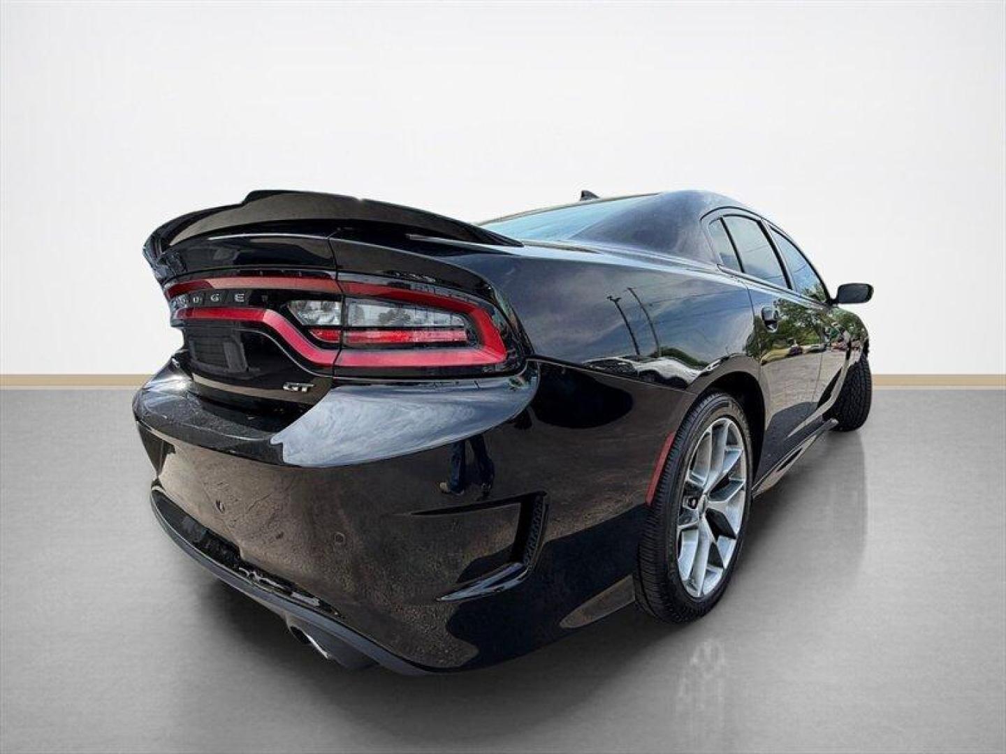 2022 Pitch Black Clear Coat Dodge Charger GT (2C3CDXHG5NH) with an Pentastar 3.6L V6 300hp 264ft. lbs. engine, Automatic transmission, located at 25355 Eames Street, Channahon, IL, 60410, (815) 467-1807, 41.429108, -88.228432 - Unleash the beast with the 2022 Dodge Charger GT a street dominator built to command attention and carve its path with raw power and precision. Under the hood roars the legendary Pentastar 3.6L V6 engine, pushing out a fierce 300 horsepower and 264 ft-lbs of torque. This machine delivers an adrenal - Photo#3