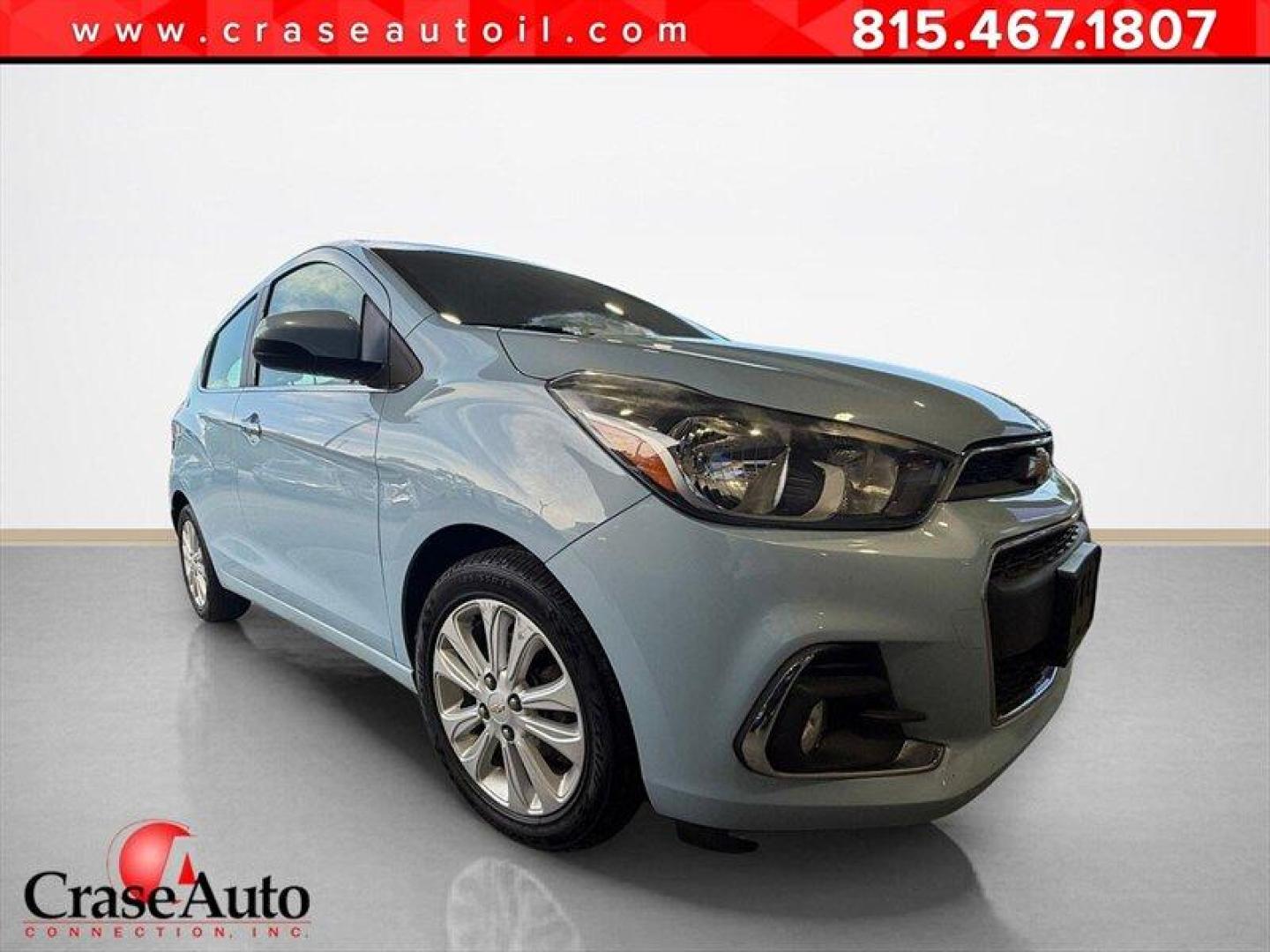 2016 Electric Blue Metallic Chevrolet Spark 2LT (KL8CF6SA0GC) with an Ecotec 1.4L I4 98hp 94ft. lbs. engine, Automatic transmission, located at 25355 Eames Street, Channahon, IL, 60410, (815) 467-1807, 41.429108, -88.228432 - Big personality. Tiny gas bill. If you're tired of watching your paycheck disappear at the gas pump, this low-mileage Spark is ready to save the day. Low miles Fuel-sipping 4-cylinder Leather interior 2LT package Easy to park Affordable to own Freshly serviced Perfect for first-time drivers, comm- Photo#0