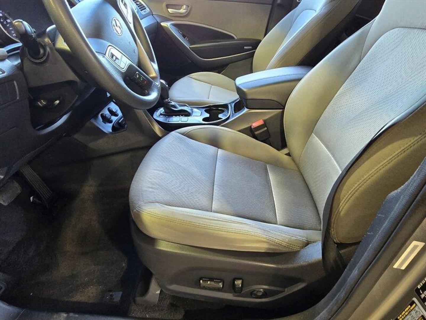 2015 Mineral Gray Hyundai Santa Fe (5XYZUDLBXFG) with an 2.4L I4 190hp 181ft. lbs. engine, Automatic transmission, located at 25355 Eames Street, Channahon, IL, 60410, (815) 467-1807, 41.429108, -88.228432 - Experience reliable performance and practical design with this 2015 Hyundai Santa Fe 2.4L. Powered by a 2.4L inline-4 engine delivering 190 horsepower and 181 lb-ft of torque, this SUV offers a balanced combination of power and efficiency. Finished in Mineral Gray on the exterior and complemented by - Photo#9