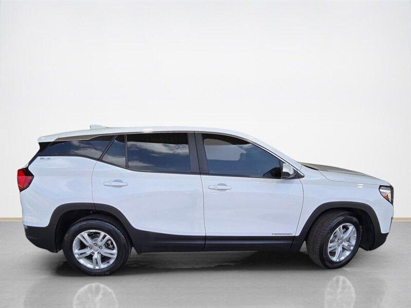 2021 Summit White GMC Terrain SLE (3GKALTEV5ML) with an 1.5L Turbo I4 170hp 203ft. lbs. engine, Automatic transmission, located at 25355 Eames Street, Channahon, IL, 60410, (815) 467-1807, 41.429108, -88.228432 - The 2021 GMC Terrain SLE is equipped with a 1.5L Turbo I4 engine delivering 170 horsepower and 203 lb.-ft. of torque, offering a balanced combination of performance and efficiency. Finished in Summit White, this Terrain features a sleek exterior complemented by a Jet Black interior, providing a mode- Photo#1