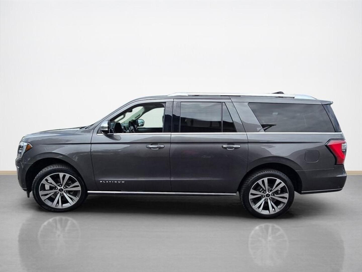 2021 Magnetic Ford Expedition MAX Platinum (1FMJK1MT0ME) with an EcoBoost 3.5L Twin Turbo V6 400hp 480ft. lbs. engine, Automatic transmission, located at 25355 Eames Street, Channahon, IL, 60410, (815) 467-1807, 41.429108, -88.228432 - Feast your eyes on this 2021 Ford Expedition MAX Platinum the SUV thats basically the superhero of family road trips and weekend adventures. Powered by a burly EcoBoost 3.5L Twin Turbo V6 engine, this beast roars out 400 horsepower and 480 lb-ft of torque, which is enough to make you feel like you- Photo#6