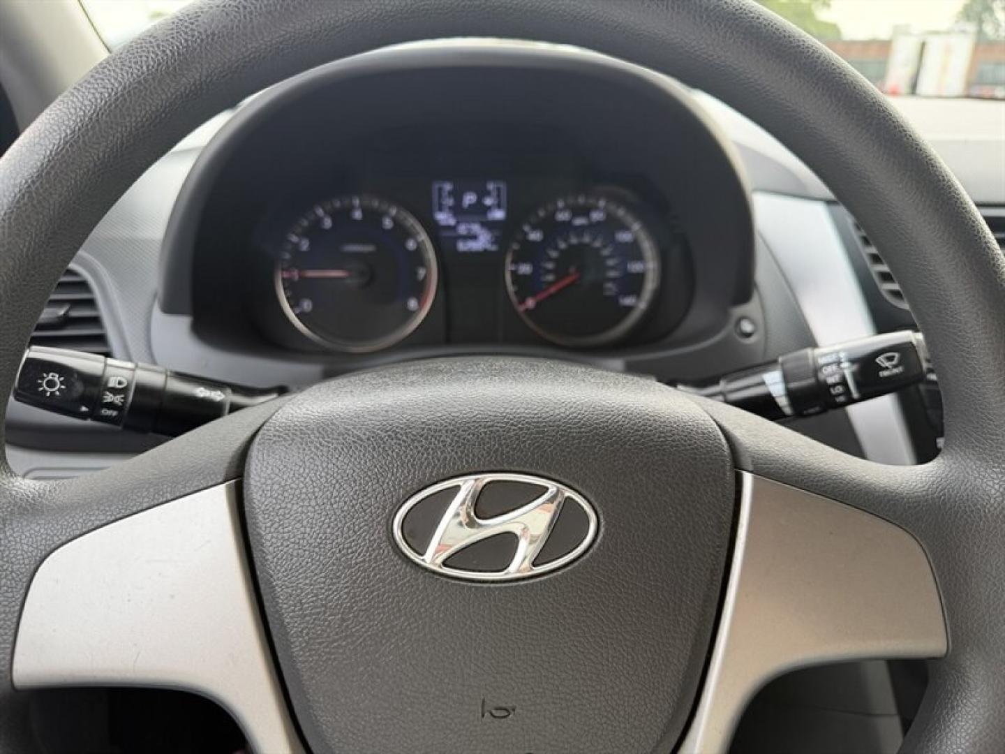 2015 Ultra Black Hyundai ACCENT GLS (KMHCT4AE3FU) with an 1.6L I4 137hp 123ft. lbs. engine, Automatic transmission, located at 25355 Eames Street, Channahon, IL, 60410, (815) 467-1807, 41.429108, -88.228432 - Experience reliable efficiency with this 2015 Hyundai ACCENT GLS, featuring a 1.6L I4 engine delivering 137 horsepower and 123 ft-lbs of torque. The Ultra Black exterior complements the clean Gray interior, creating a sleek and understated look. This ACCENT has been driven less than 63,000 miles, av- Photo#19