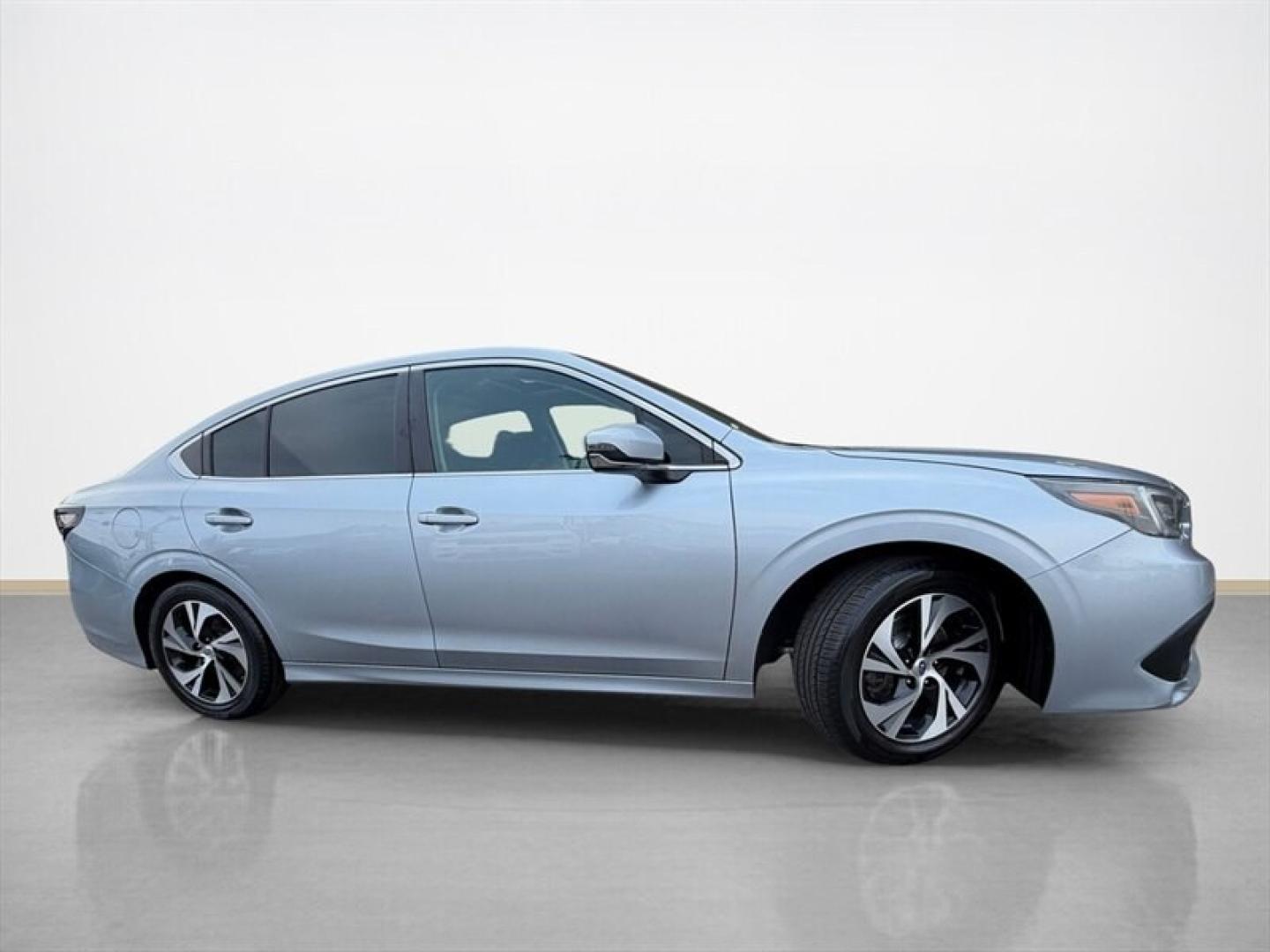 2021 Ice Silver Metallic Subaru Legacy Premium (4S3BWAF69M3) with an 2.5L H4 182hp 178ft. lbs. engine, Automatic transmission, located at 25355 Eames Street, Channahon, IL, 60410, (815) 467-1807, 41.429108, -88.228432 - Experience reliable performance and refined comfort with this 2021 Subaru Legacy Premium. Powered by a 2.5L horizontally opposed 4-cylinder engine, this sedan delivers 182 horsepower and 178 lb-ft of torque, providing a balanced blend of power and efficiency. The exterior showcases a sleek Ice Silve- Photo#1