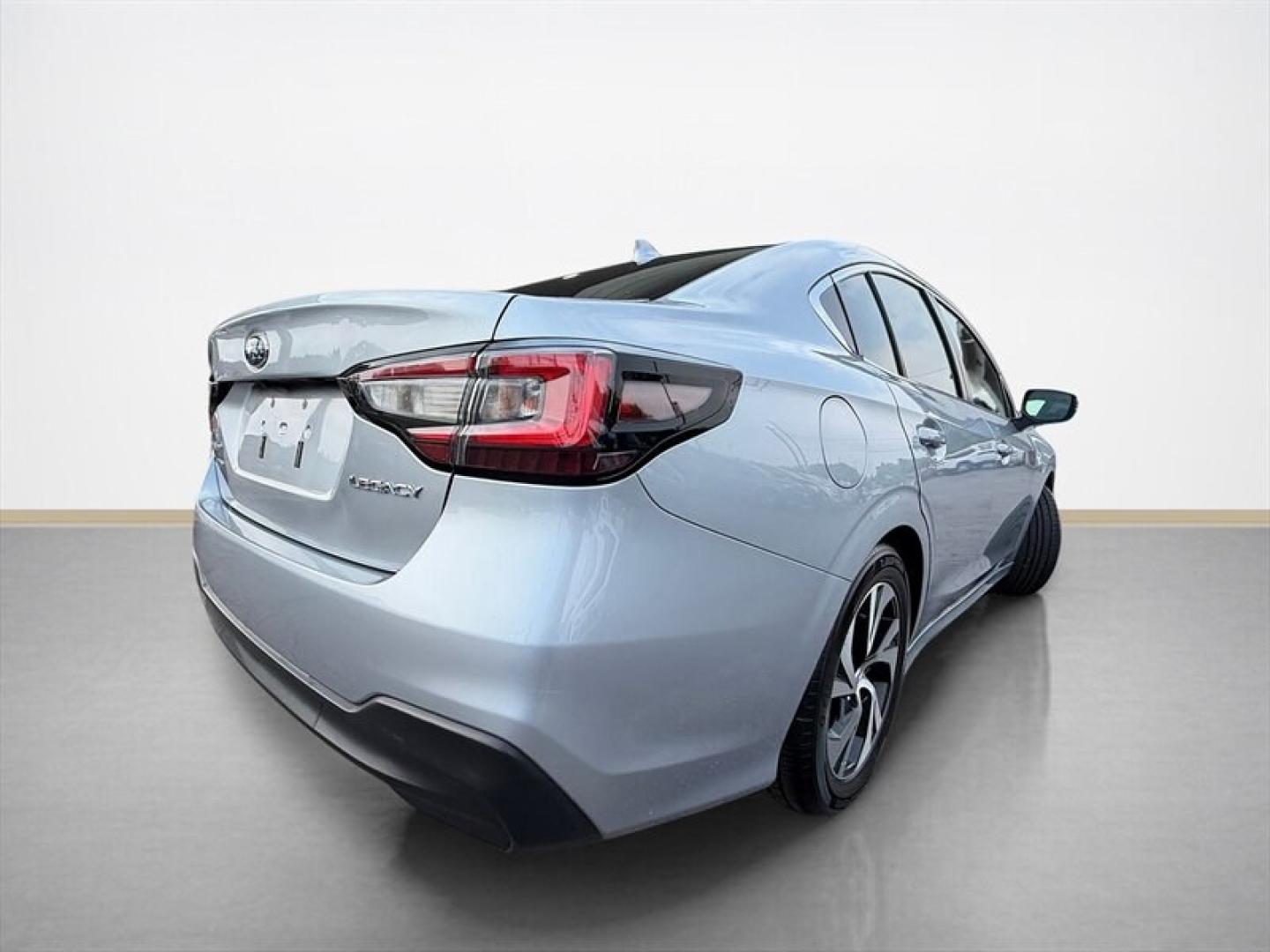 2021 Ice Silver Metallic Subaru Legacy Premium (4S3BWAF69M3) with an 2.5L H4 182hp 178ft. lbs. engine, Automatic transmission, located at 25355 Eames Street, Channahon, IL, 60410, (815) 467-1807, 41.429108, -88.228432 - Experience reliable performance and refined comfort with this 2021 Subaru Legacy Premium. Powered by a 2.5L horizontally opposed 4-cylinder engine, this sedan delivers 182 horsepower and 178 lb-ft of torque, providing a balanced blend of power and efficiency. The exterior showcases a sleek Ice Silve- Photo#3