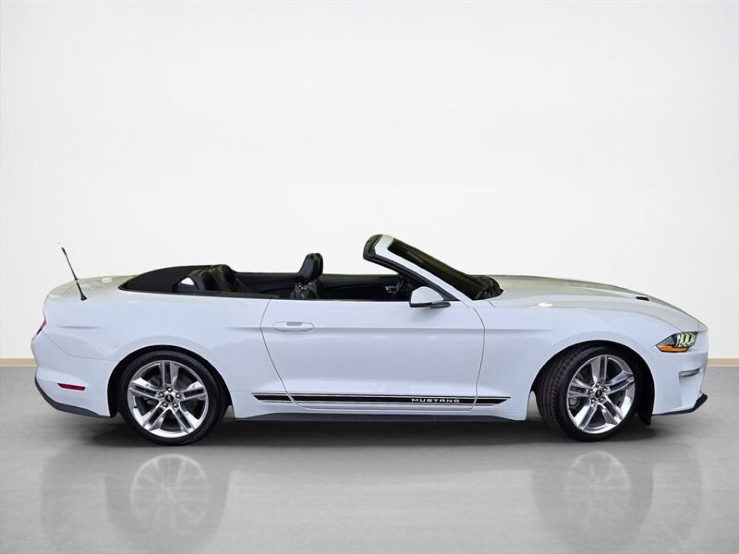 2020 Oxford White Ford Mustang EcoBoost Premium (1FATP8UH5L5) with an EcoBoost 2.3L Turbo I4 310hp 350ft. lbs. engine, Automatic transmission, located at 25355 Eames Street, Channahon, IL, 60410, (815) 467-1807, 41.429108, -88.228432- Photo#1