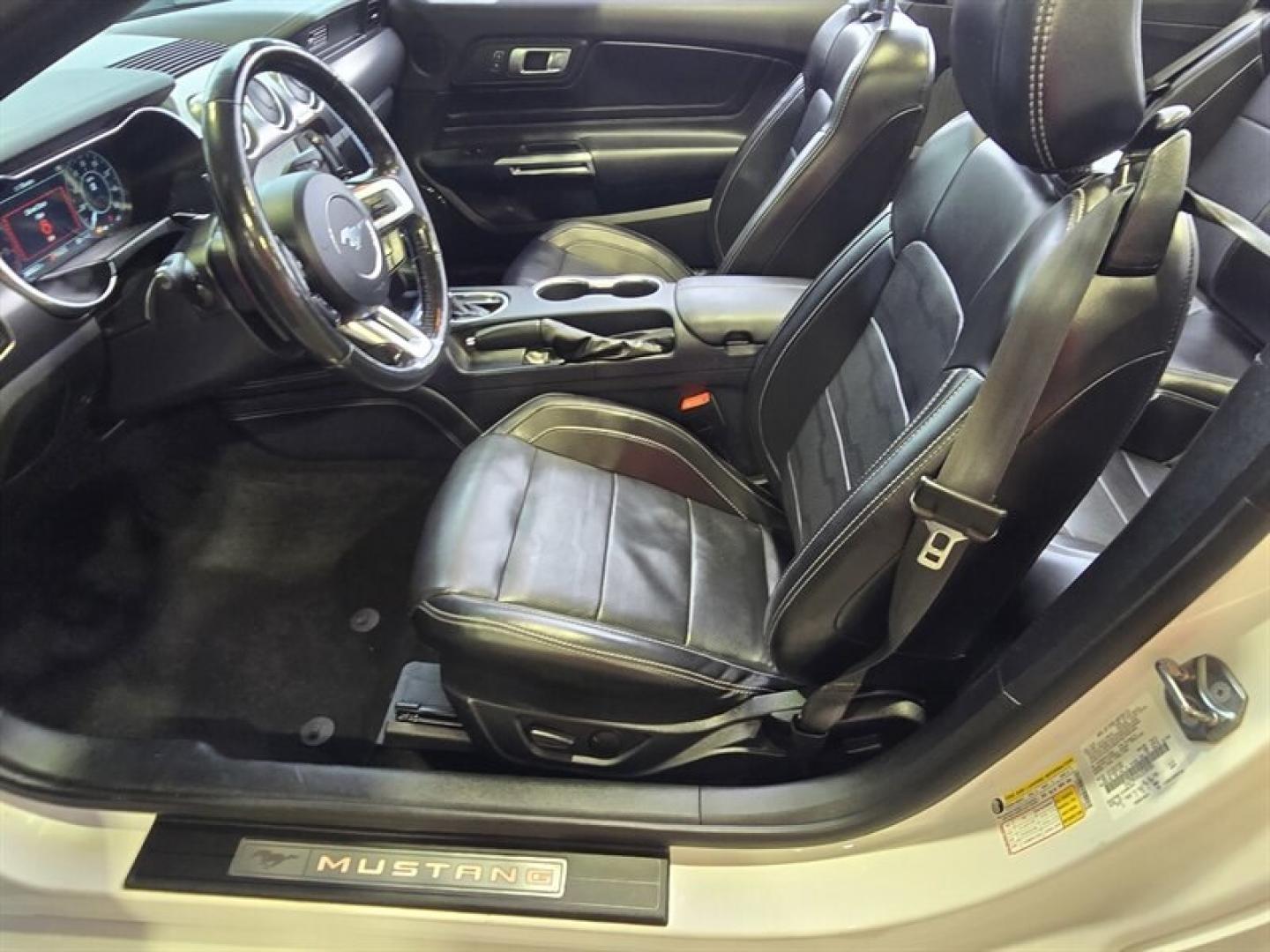 2020 Oxford White Ford Mustang EcoBoost Premium (1FATP8UH5L5) with an EcoBoost 2.3L Turbo I4 310hp 350ft. lbs. engine, Automatic transmission, located at 25355 Eames Street, Channahon, IL, 60410, (815) 467-1807, 41.429108, -88.228432- Photo#9