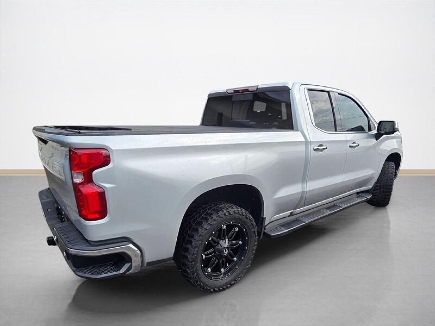 2019 Silver Ice Metallic Chevrolet Silverado 1500 LTZ (1GCRYGED0KZ) with an EcoTec3 5.3L V8 355hp 383ft. lbs. engine, Automatic transmission, located at 25355 Eames Street, Channahon, IL, 60410, (815) 467-1807, 41.429108, -88.228432 - The 2019 Chevrolet Silverado 1500 LTZ is equipped with a powerful EcoTec3 5.3L V8 engine delivering 355 horsepower and 383 lb-ft of torque. Finished in a sleek Silver exterior with a Black interior, this truck combines capability with a refined appearance. It has been driven below 70,000 miles, aver- Photo#3