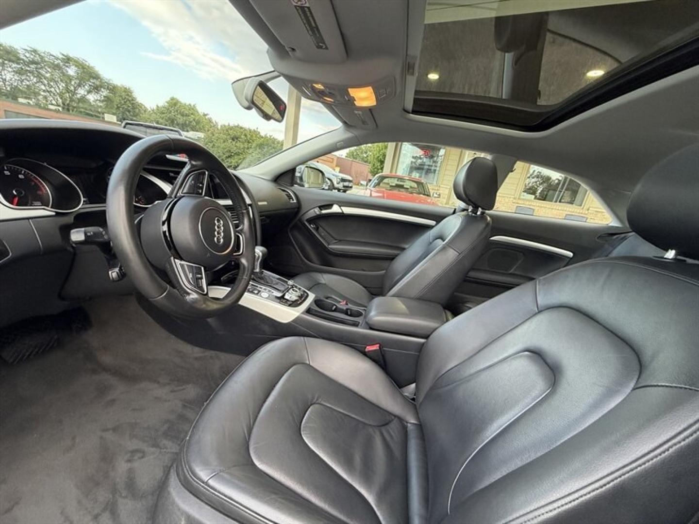 2015 Monsoon Gray Metallic Audi A5 2.0T Premium Plus quattro (WAUMFAFR0FA) with an 2.0 engine, TipTronic transmission, located at 25355 Eames Street, Channahon, IL, 60410, (815) 467-1807, 41.429108, -88.228432 - Feast your eyes on this sleek and sophisticated 2015 Audi A5 2.0T quattro Premium Plus where luxury meets performance with style that refuses to blend into the background. Under the hood, youve got a spirited 2.0-liter turbocharged engine that delivers just the right amount of punch, paired with Au- Photo#14
