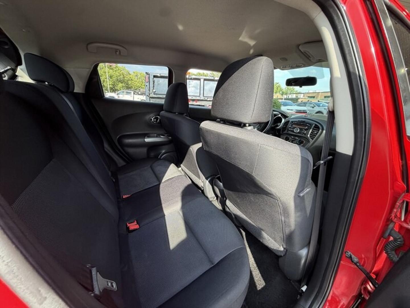 2014 Red Alert Nissan JUKE S (JN8AF5MR2ET) with an 1.6L Turbo I4 188hp 177ft. lbs. engine, Automatic transmission, located at 25355 Eames Street, Channahon, IL, 60410, (815) 467-1807, 41.429108, -88.228432 - 2014 Nissan JUKE S Turbocharged and Ready to Go! Looking for something sporty, fun, and different from everything else on the road? Check out this 2014 Nissan JUKE S FWD! Turbocharged 1.6L engine Automatic CVT Midnight Edition appearance package Black alloy wheels Rear spoiler Backup camera Bluet- Photo#12