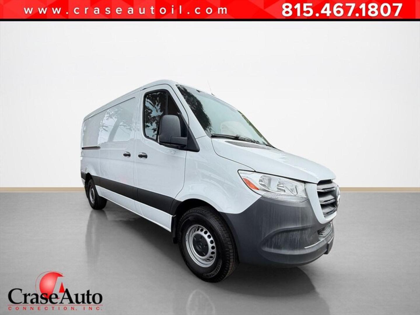 2021 Arctic White Mercedes-Benz Sprinter Cargo Van 144 in. WB (W1Y70BGY6MT) with an 2.0L Turbo I4 188hp 258ft. lbs. engine, Automatic transmission, located at 25355 Eames Street, Channahon, IL, 60410, (815) 467-1807, 41.429108, -88.228432- Photo#0