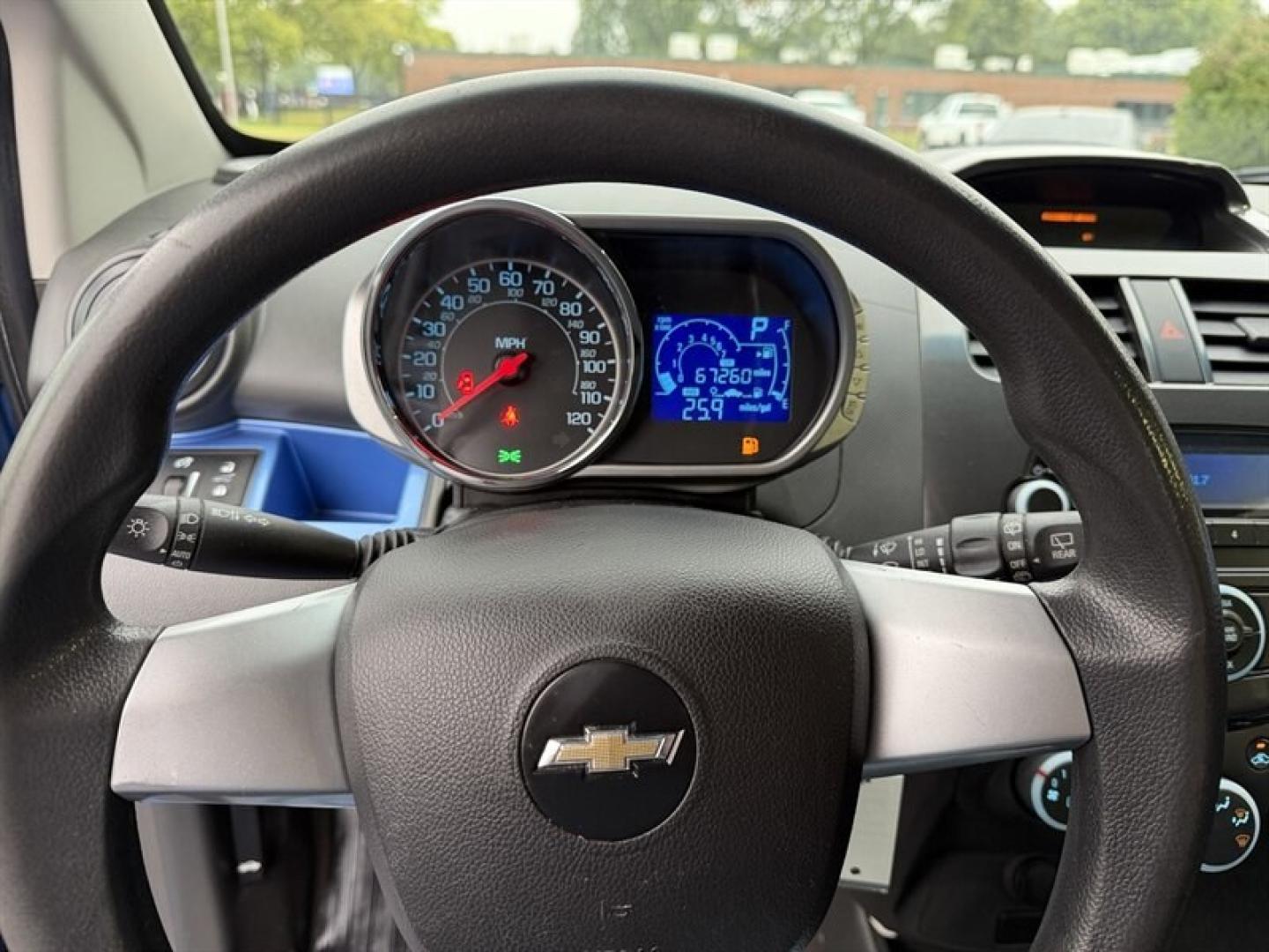 2014 Denim Metallic Chevrolet Spark LS (KL8CB6S9XEC) with an Ecotec 1.2L I4 84hp 83ft. lbs. engine, Automatic transmission, located at 25355 Eames Street, Channahon, IL, 60410, (815) 467-1807, 41.429108, -88.228432 - CHEVY SPARK LS GRAPE ICE! Looking for something affordable, dependable, and great on gas? This fun little hatchback is ready to go! ? Only 67,235 miles ? Automatic transmission ? Air conditioning ? Power windows and locks ? Convenient hatchback design ? Just serviced ? Excellent fuel economy Pe- Photo#20