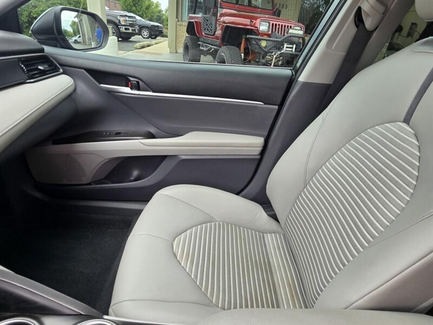 2023 Midnight Black Metallic Toyota Camry Hybrid SE (4T1S31AK5PU) with an 2.5L Hybrid I4 208hp engine, Automatic transmission, located at 25355 Eames Street, Channahon, IL, 60410, (815) 467-1807, 41.429108, -88.228432 - The 2023 Toyota Camry Hybrid SE combines efficiency, performance, and modern design in a sleek Black exterior with a matching Black interior. Powered by a 2.5L Hybrid I4 engine delivering 208 horsepower, this sedan offers an impressive fuel economy of 44 MPG in the city and 47 MPG on the highway, ma- Photo#25